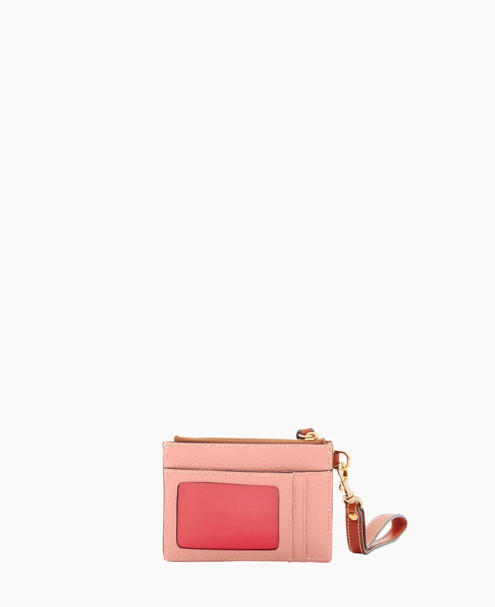 Pebble Grain Zip Top Credit Card Wristlet - Image 156