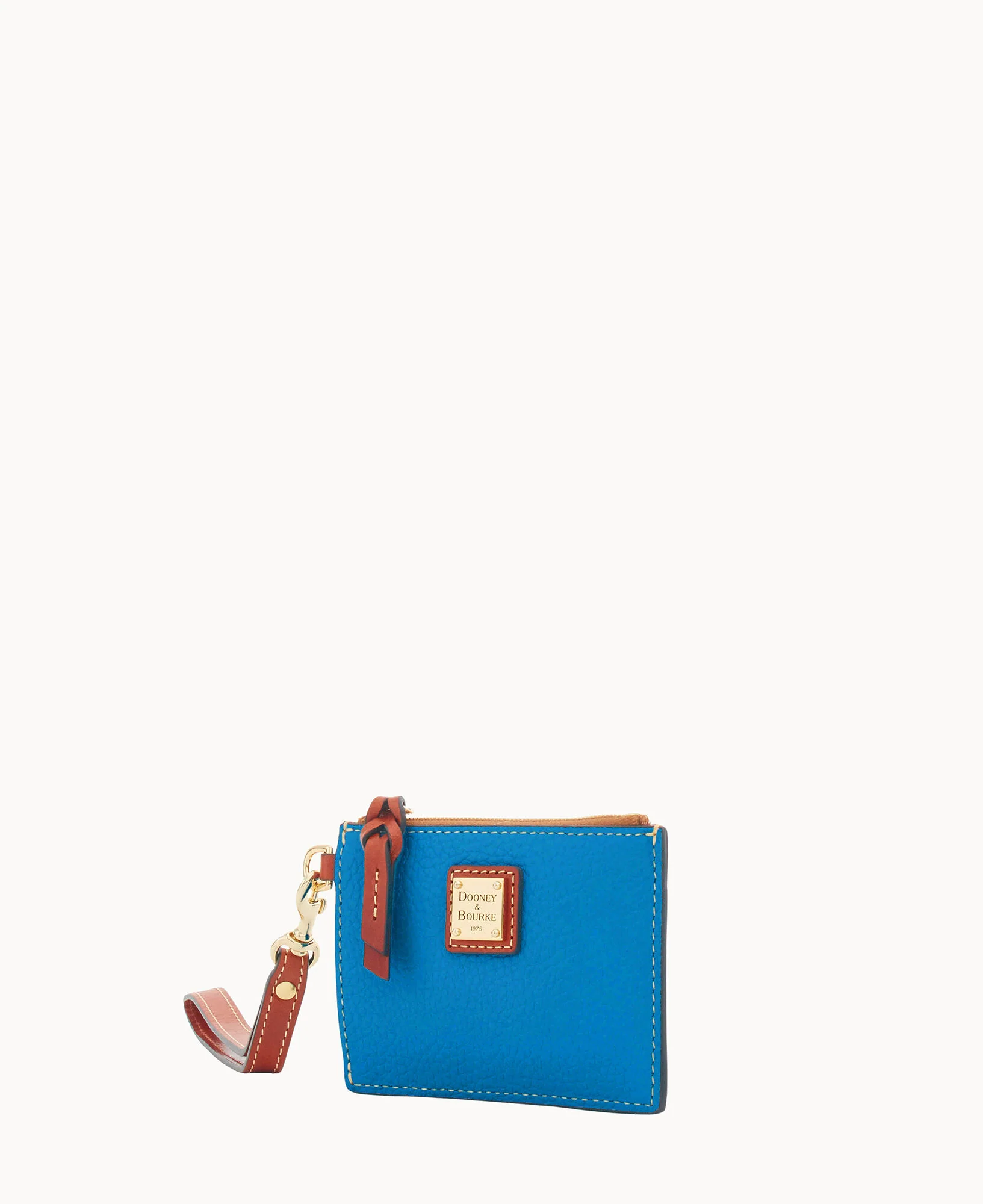 Pebble Grain Zip Top Credit Card Wristlet - Image 158