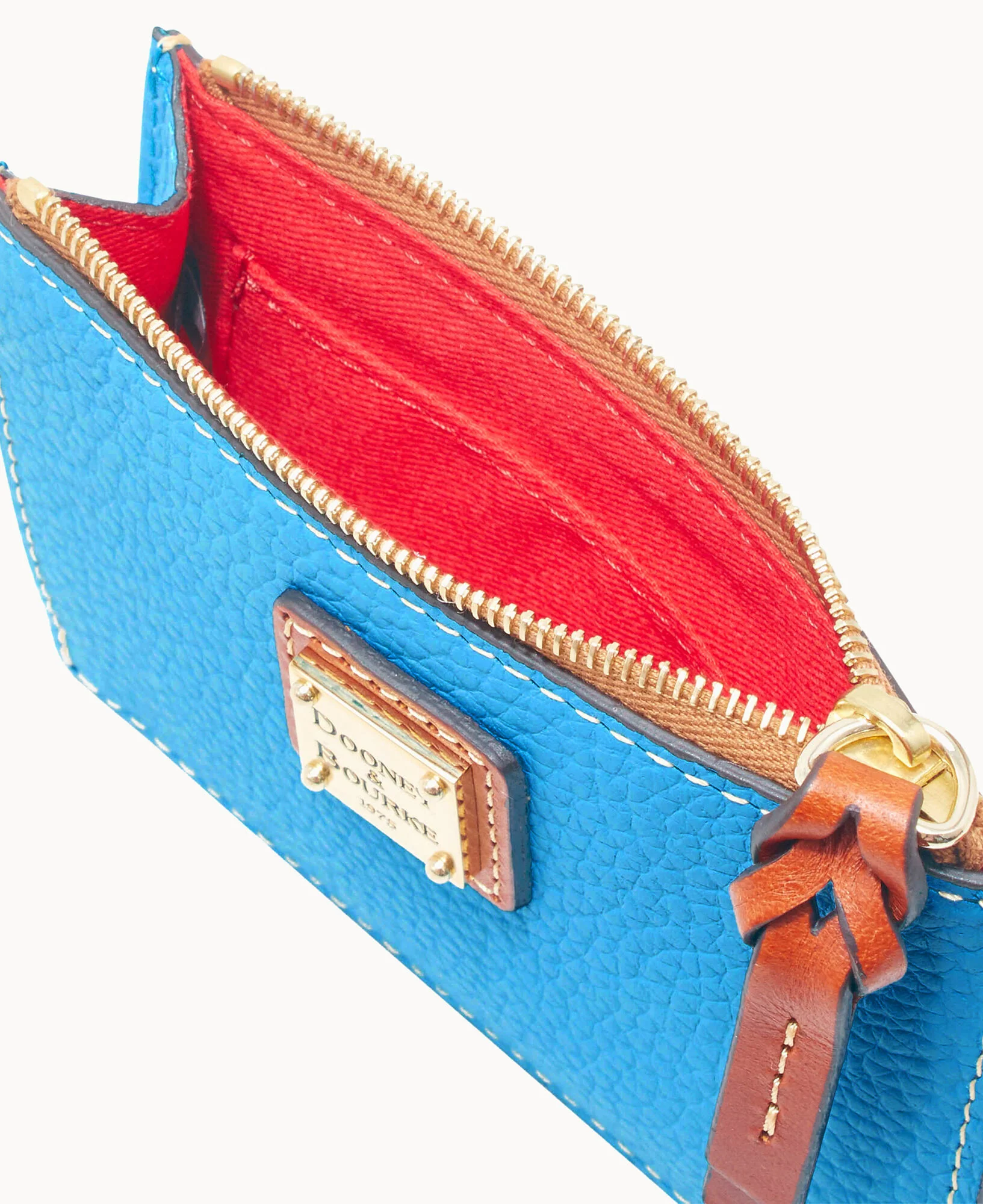 Pebble Grain Zip Top Credit Card Wristlet - Image 159