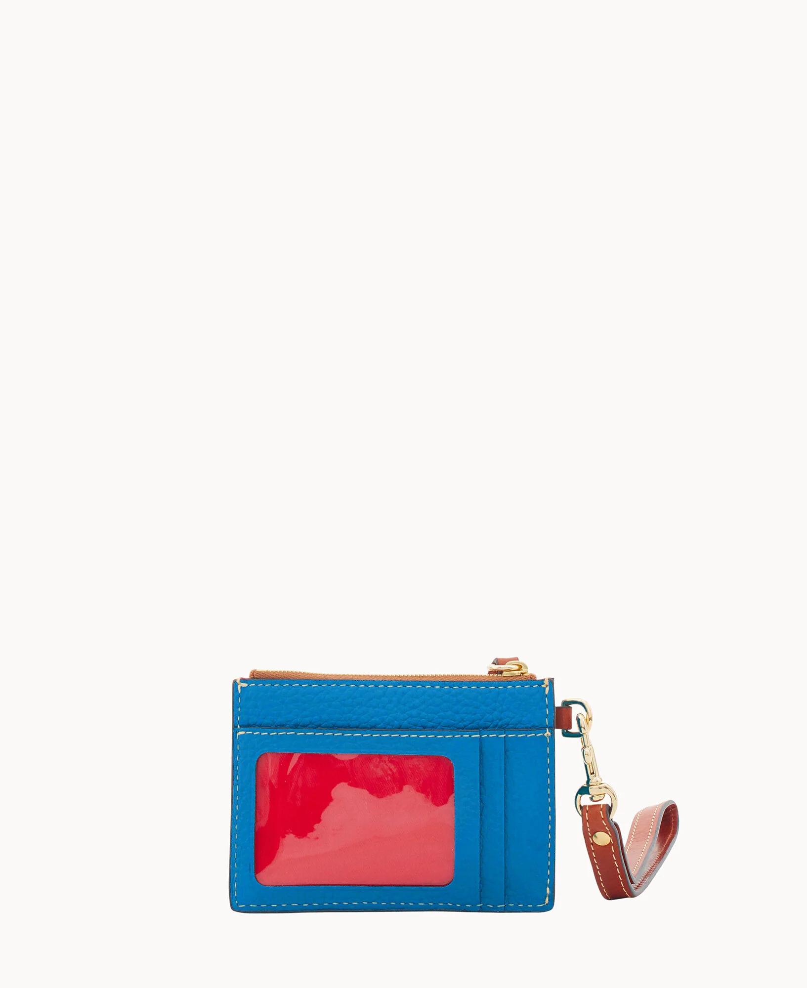 Pebble Grain Zip Top Credit Card Wristlet - Image 160