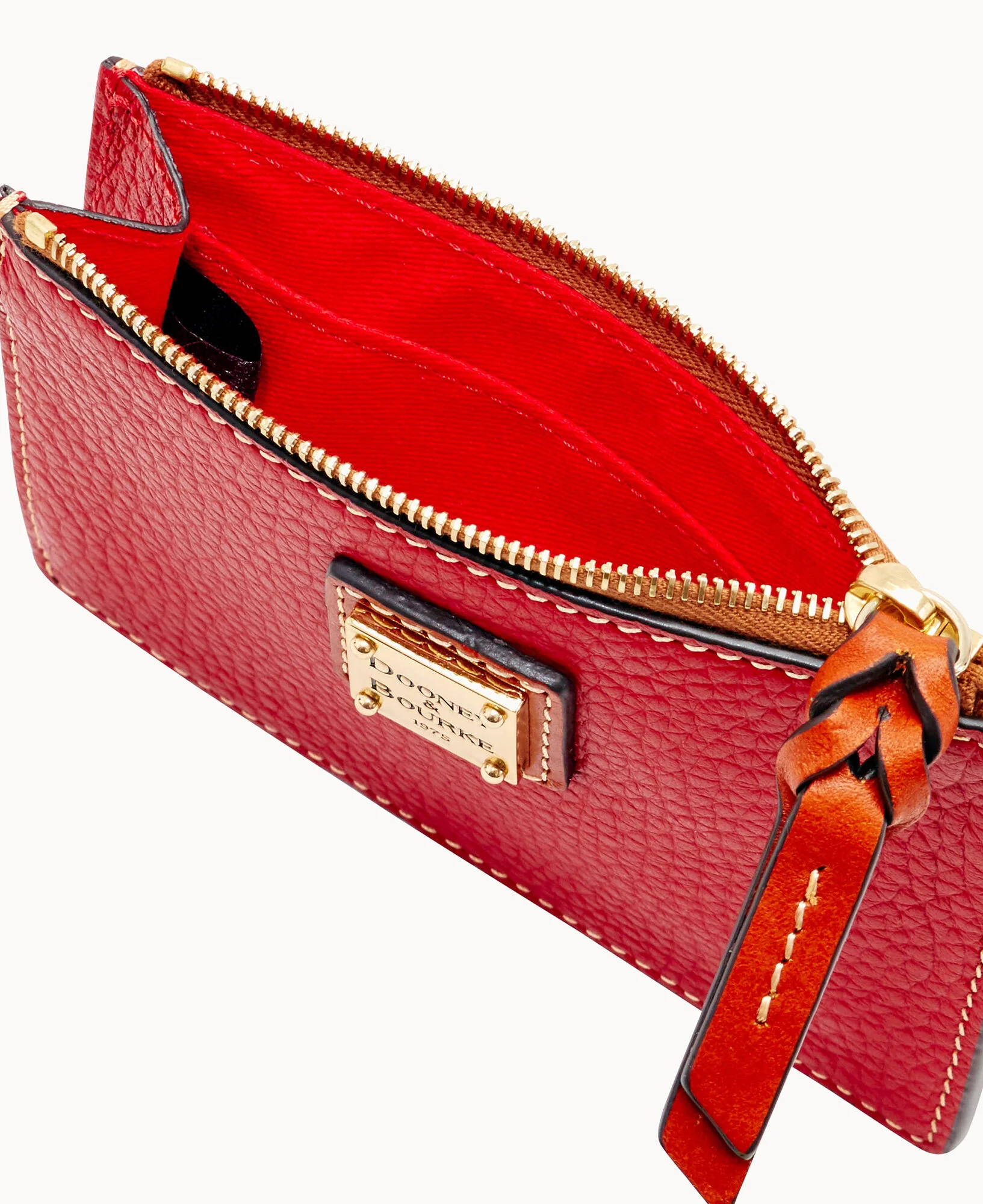 Pebble Grain Zip Top Credit Card Wristlet - Image 19