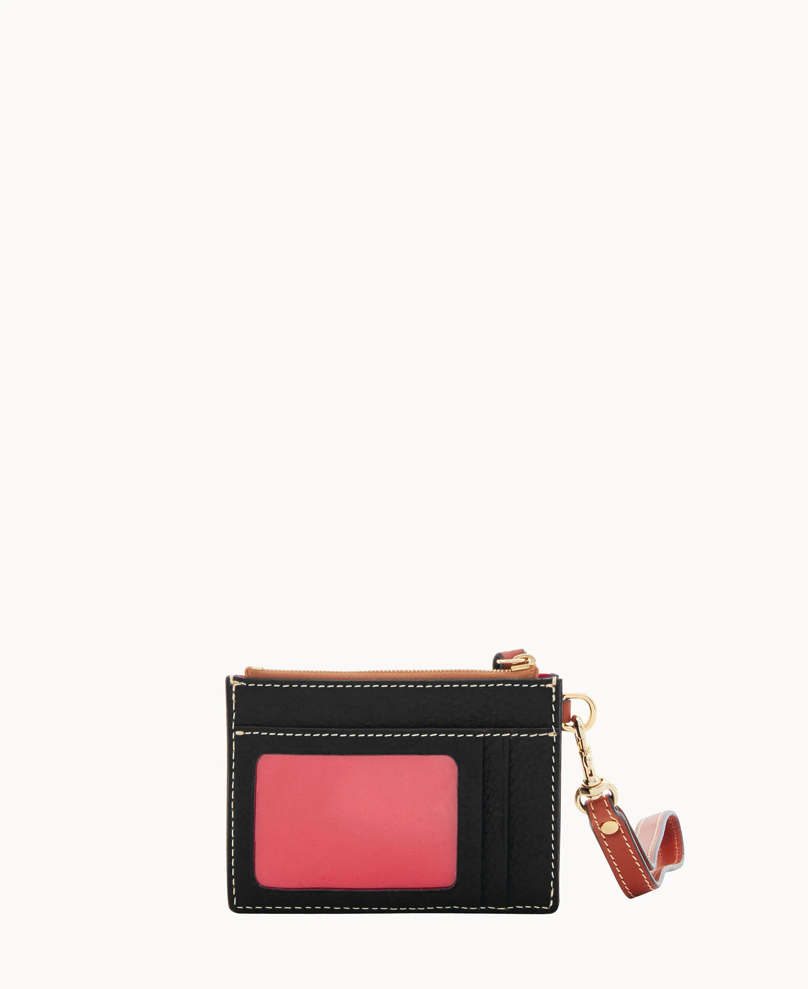 Pebble Grain Zip Top Credit Card Wristlet - Image 24
