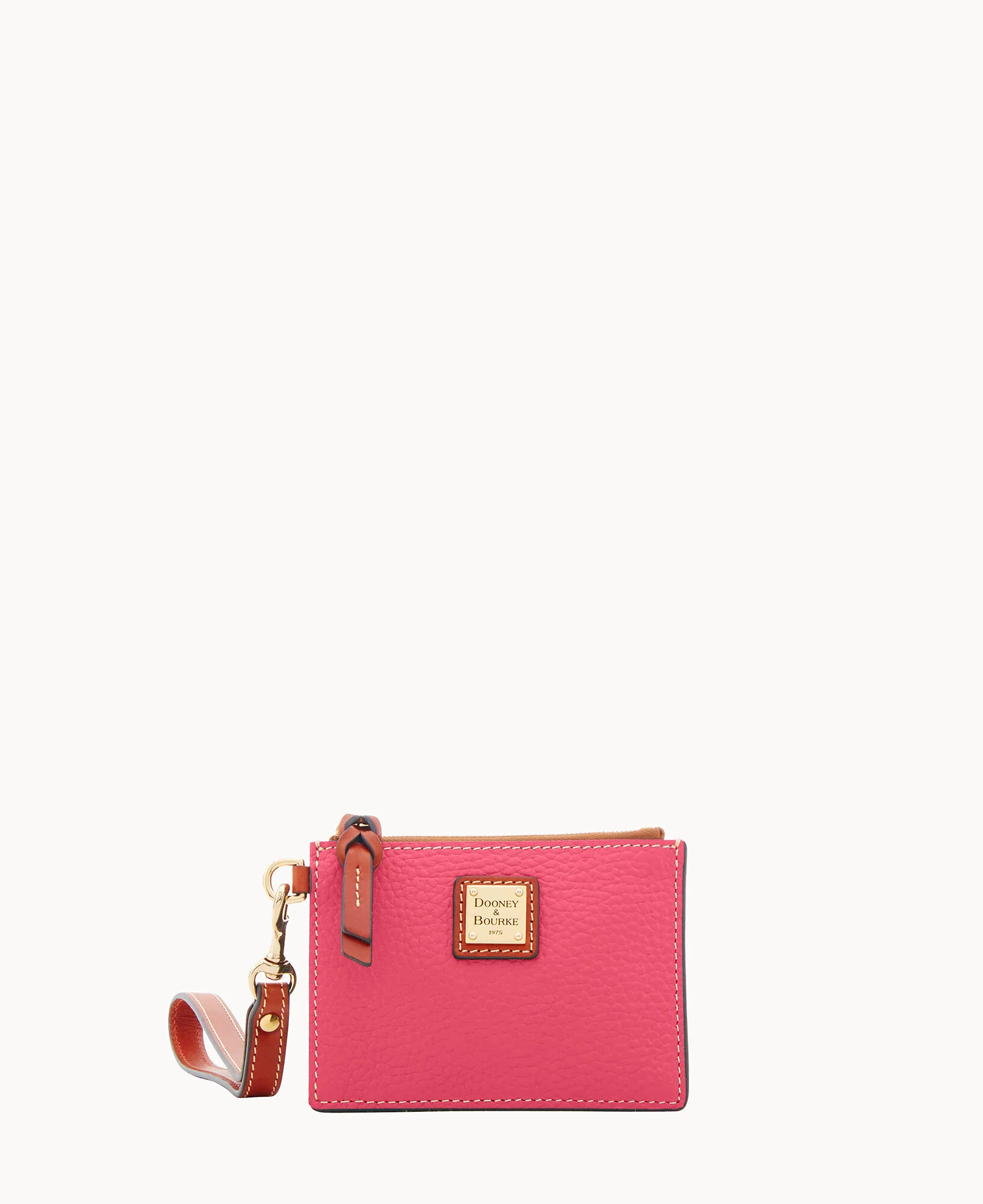 Pebble Grain Zip Top Credit Card Wristlet - Image 25