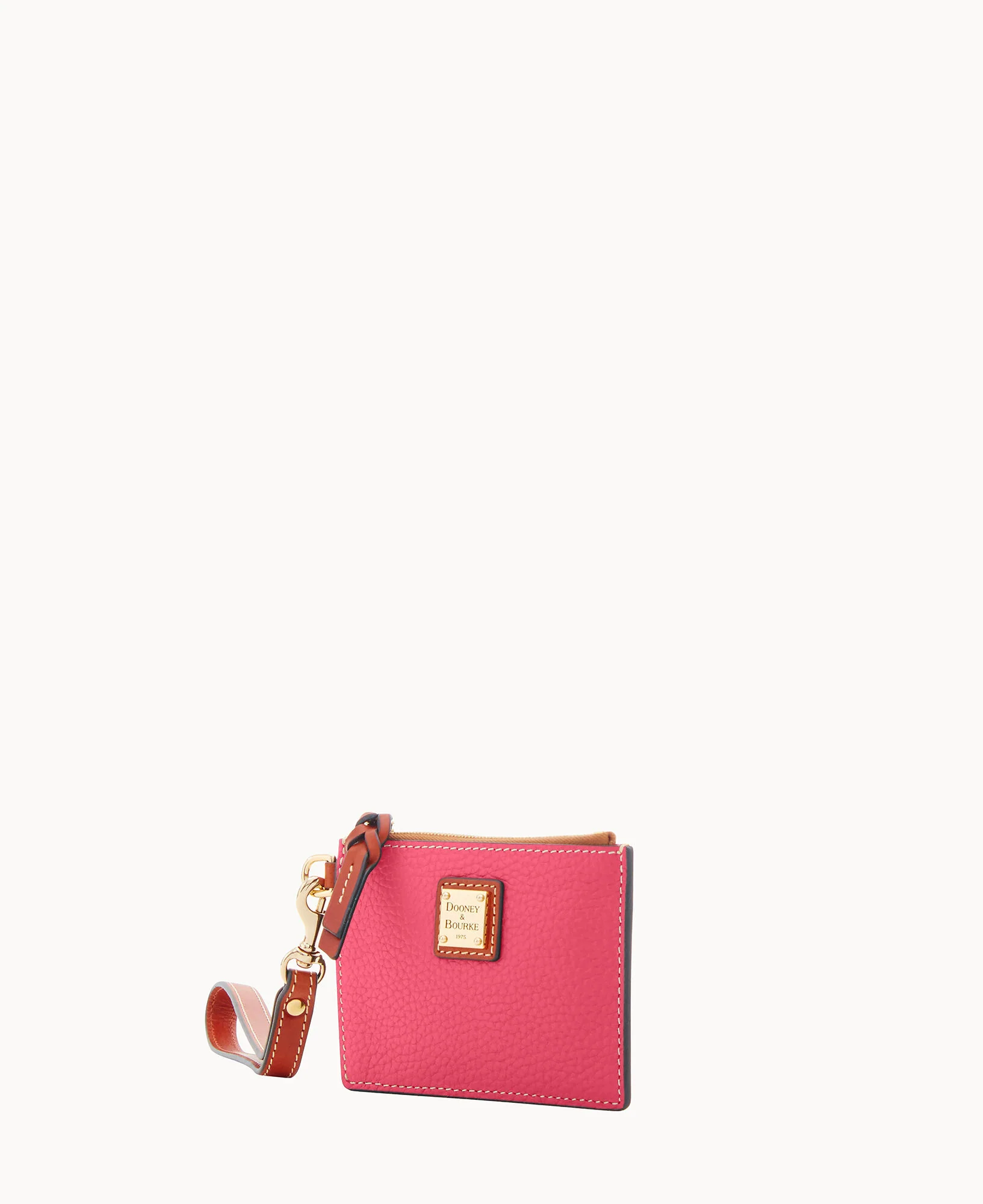 Pebble Grain Zip Top Credit Card Wristlet - Image 26