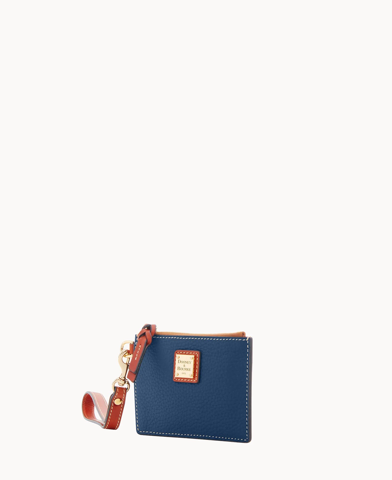 Pebble Grain Zip Top Credit Card Wristlet - Image 30