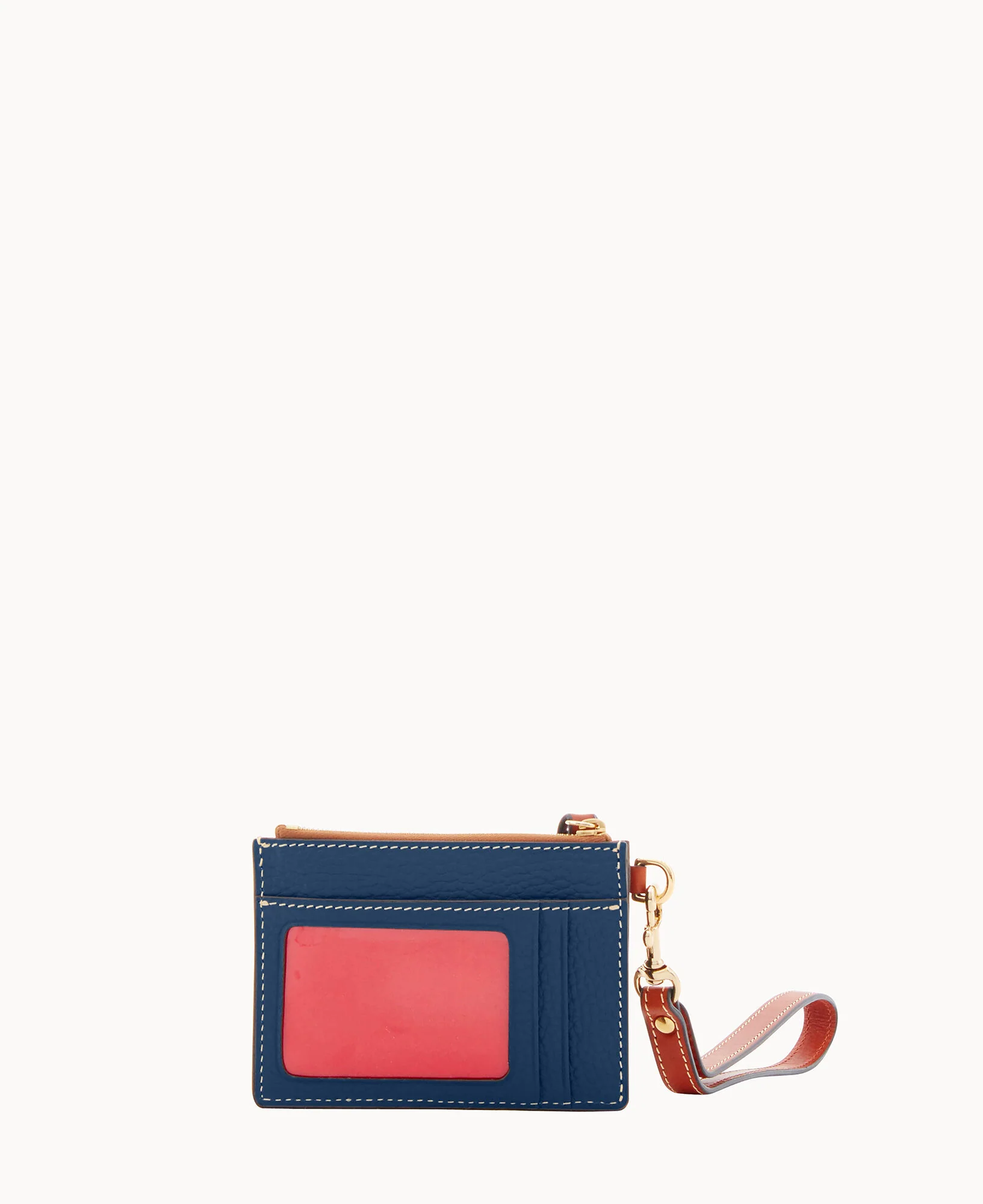 Pebble Grain Zip Top Credit Card Wristlet - Image 32