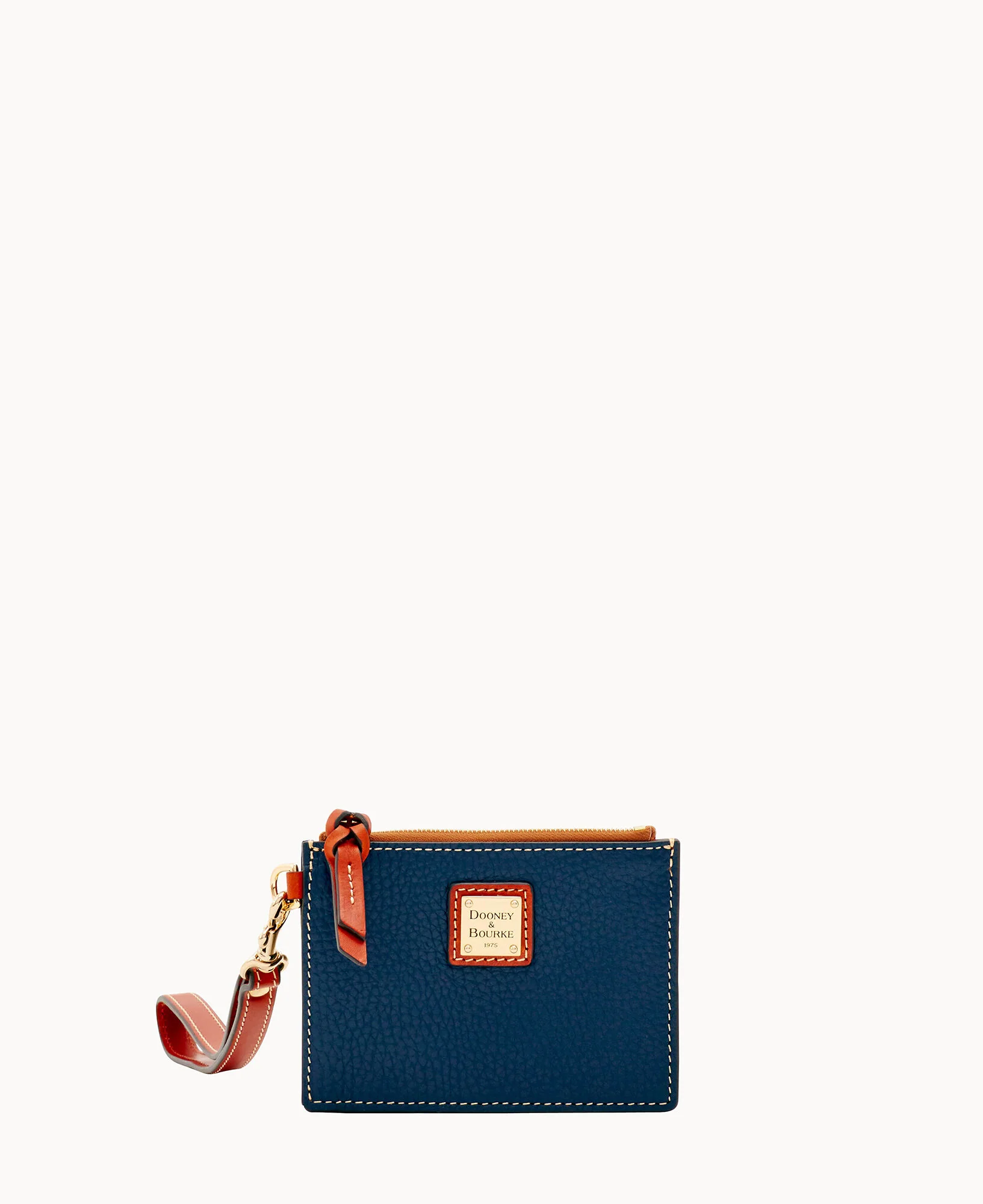 Pebble Grain Zip Top Credit Card Wristlet - Image 33