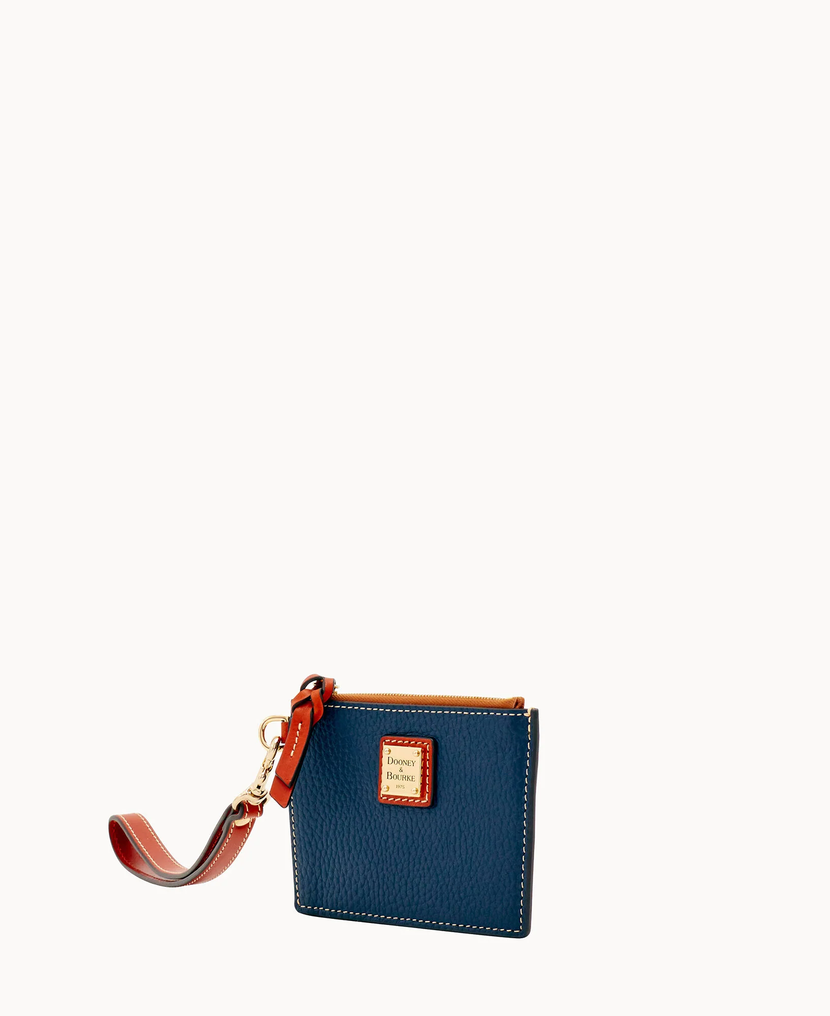 Pebble Grain Zip Top Credit Card Wristlet - Image 34