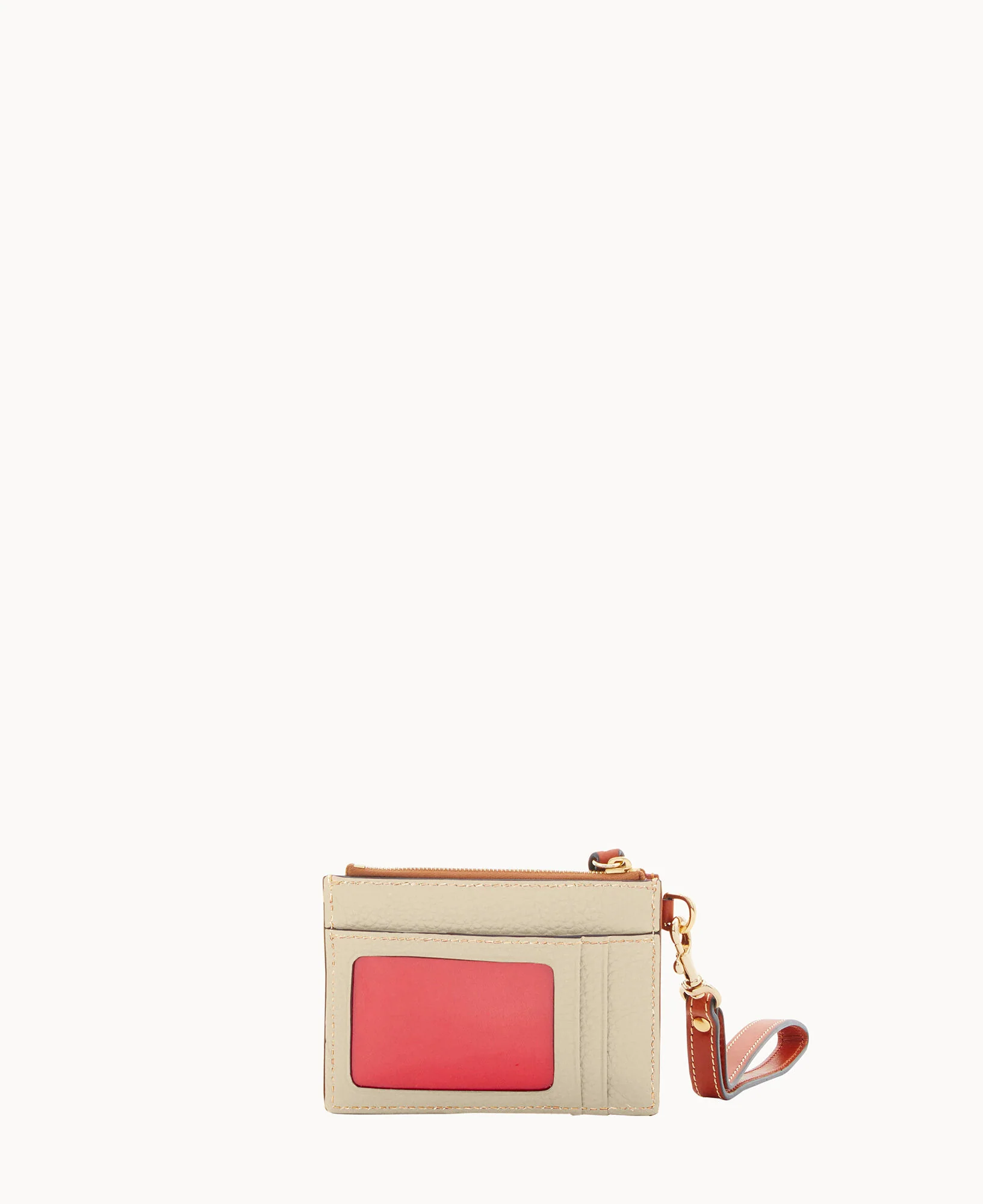 Pebble Grain Zip Top Credit Card Wristlet - Image 4