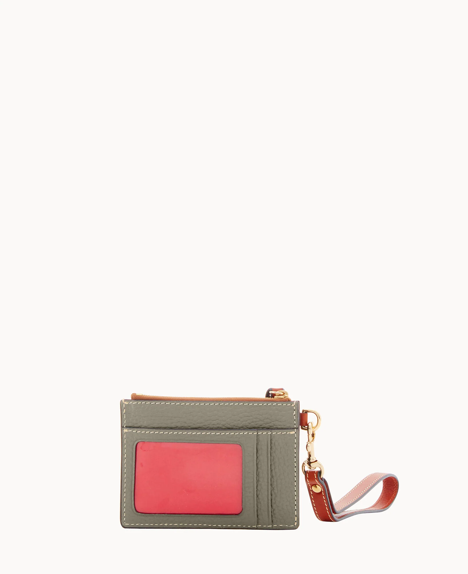 Pebble Grain Zip Top Credit Card Wristlet - Image 40