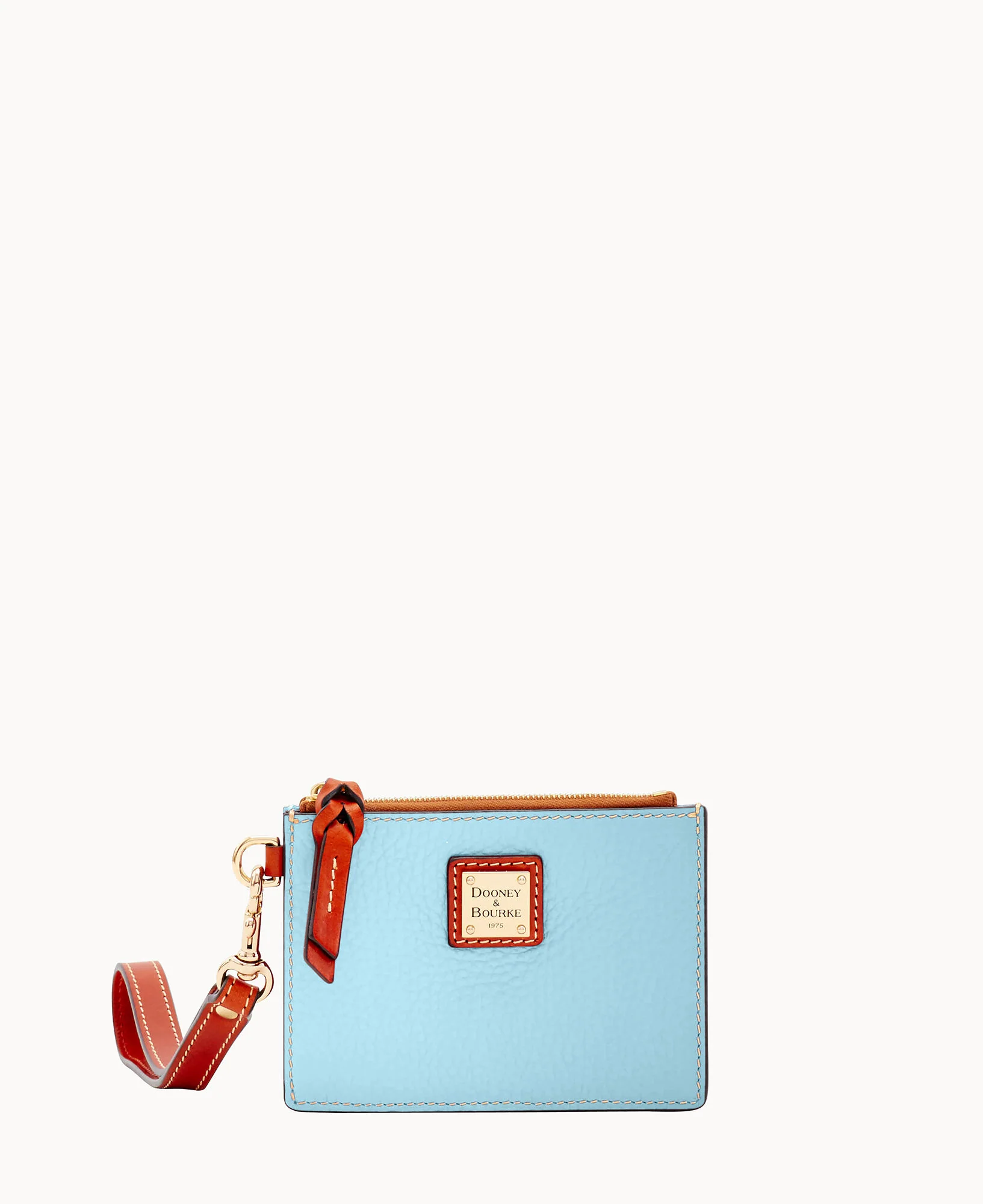 Pebble Grain Zip Top Credit Card Wristlet - Image 41