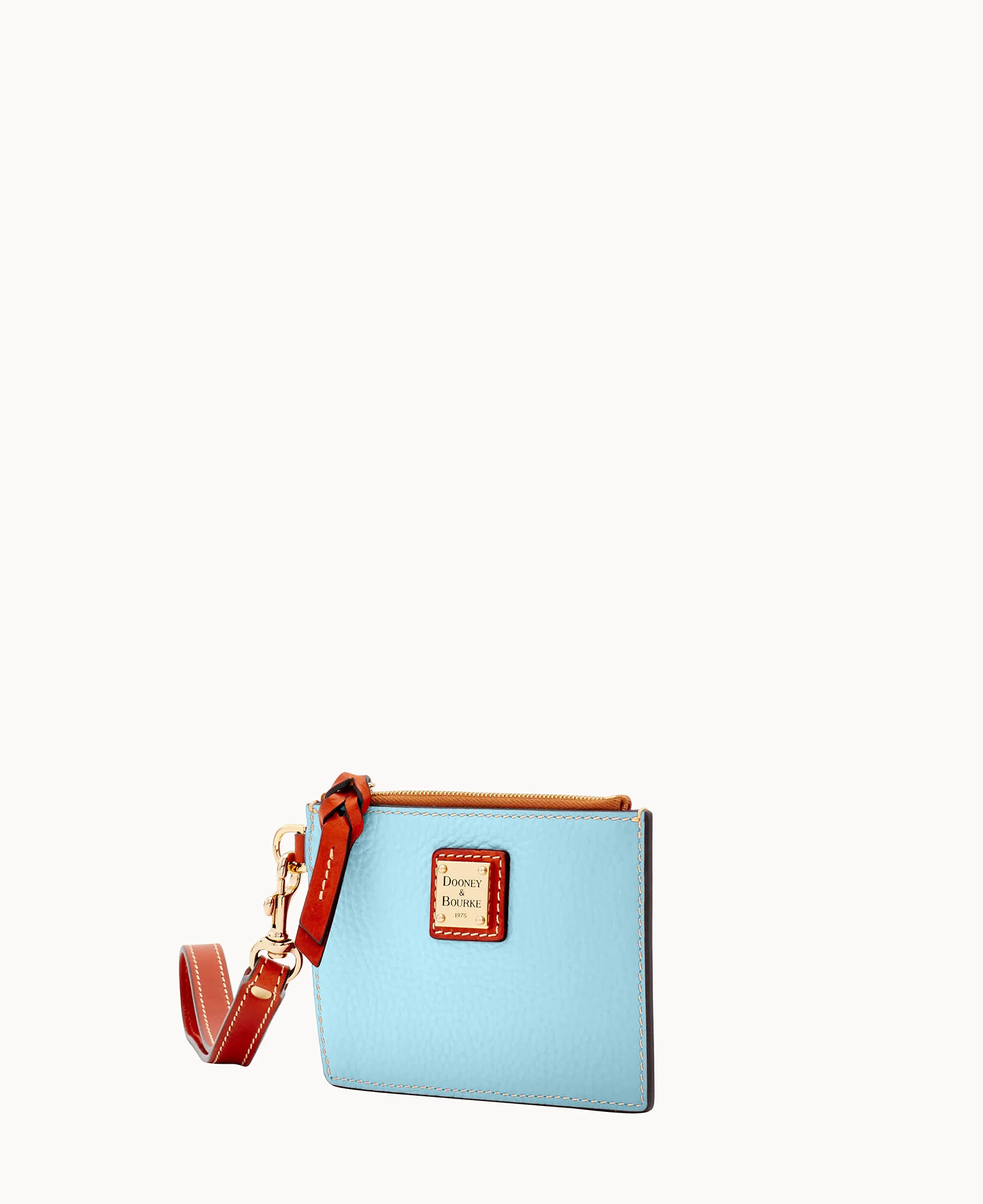 Pebble Grain Zip Top Credit Card Wristlet - Image 42