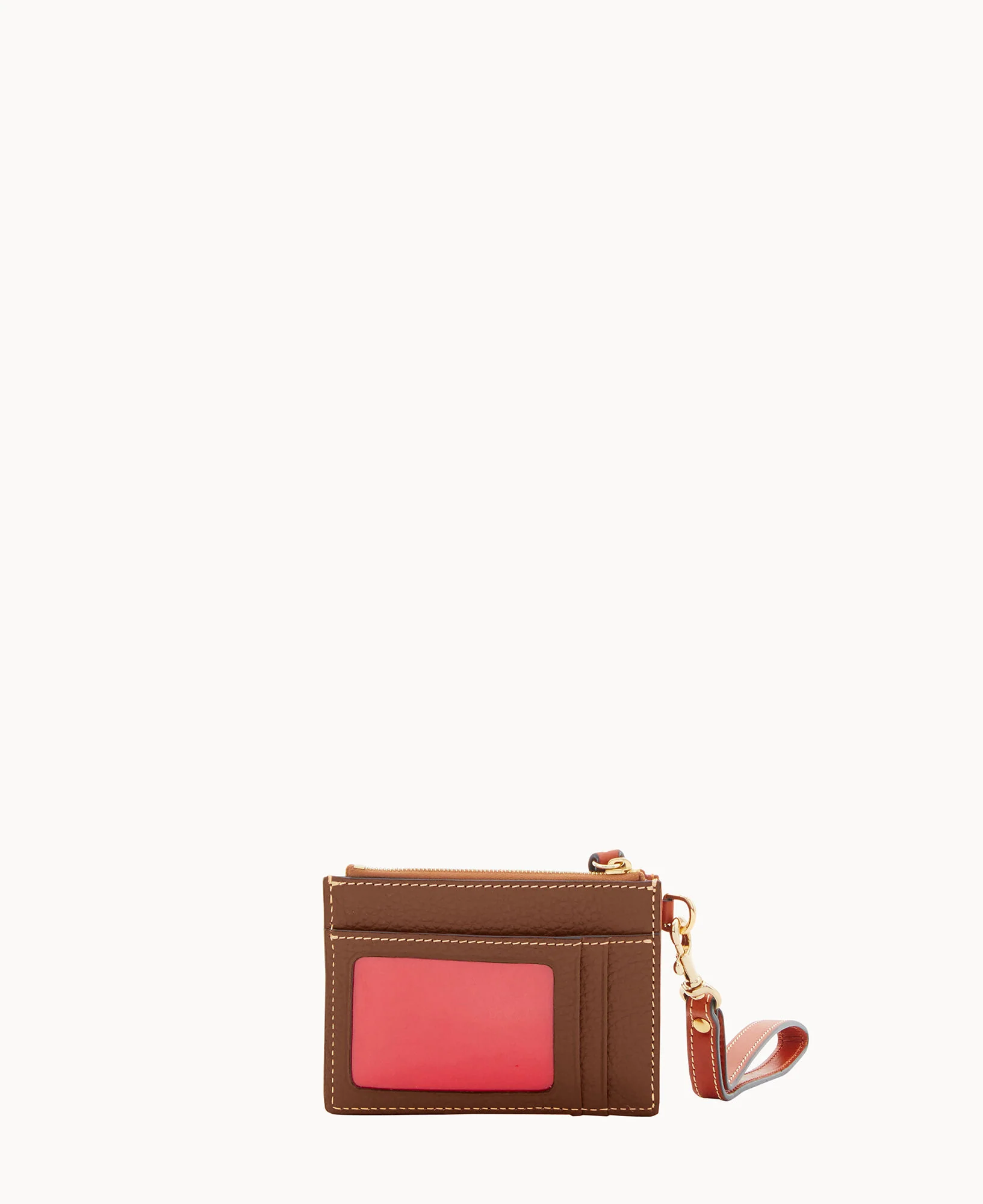 Pebble Grain Zip Top Credit Card Wristlet - Image 47