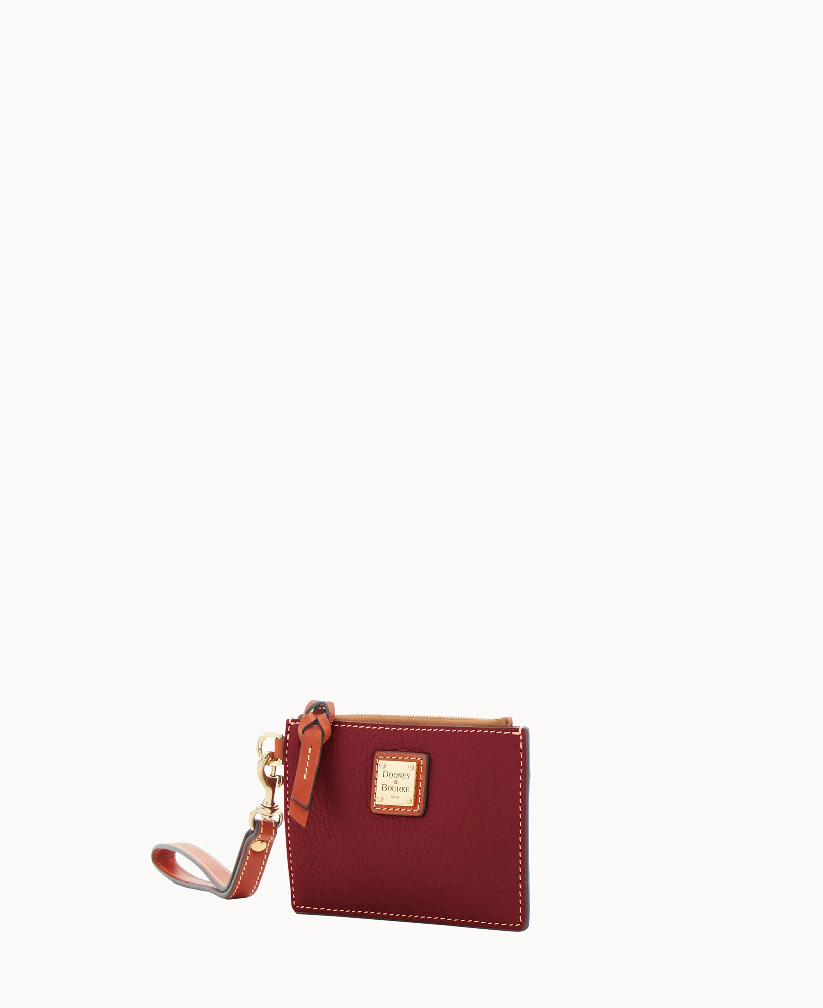 Pebble Grain Zip Top Credit Card Wristlet - Image 49