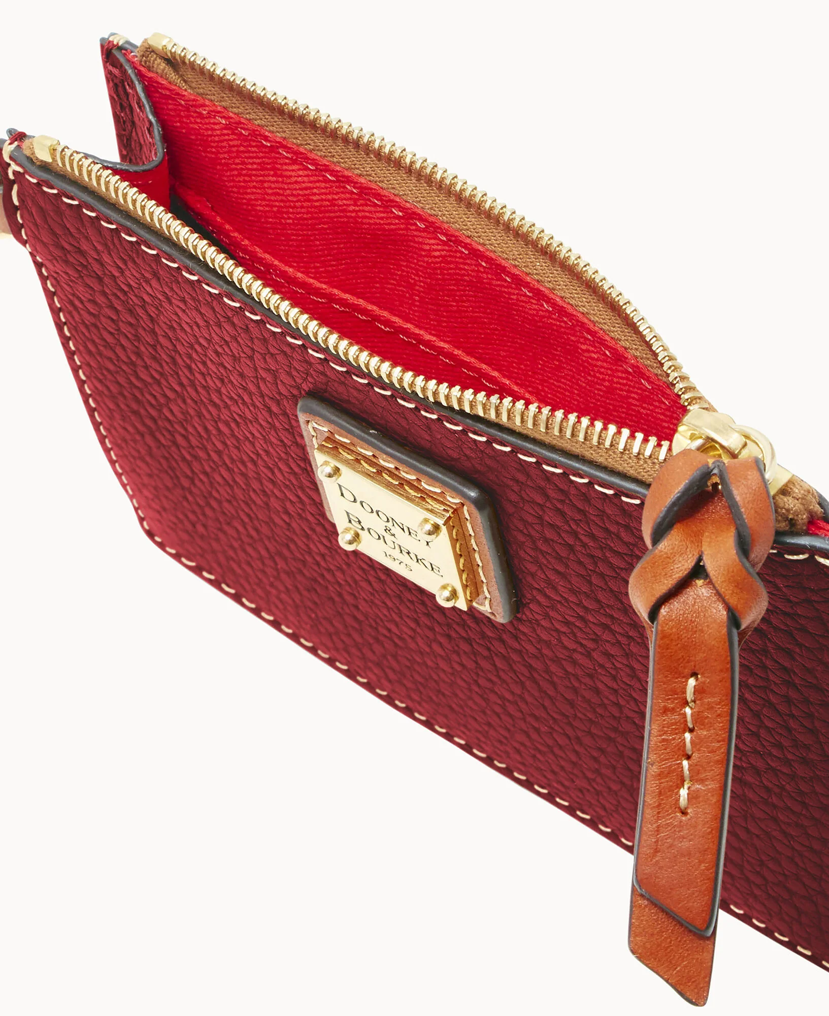 Pebble Grain Zip Top Credit Card Wristlet - Image 50