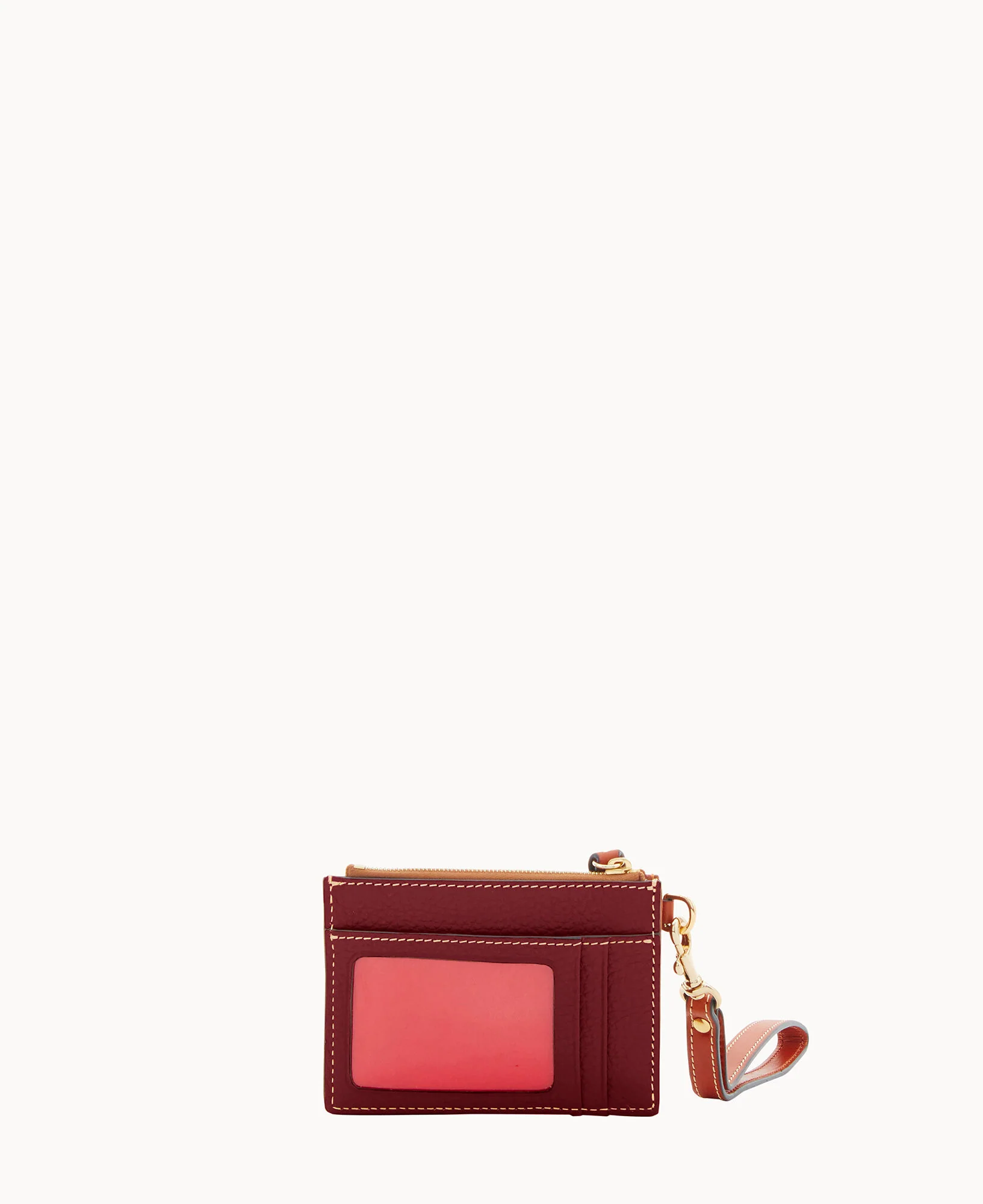 Pebble Grain Zip Top Credit Card Wristlet - Image 51