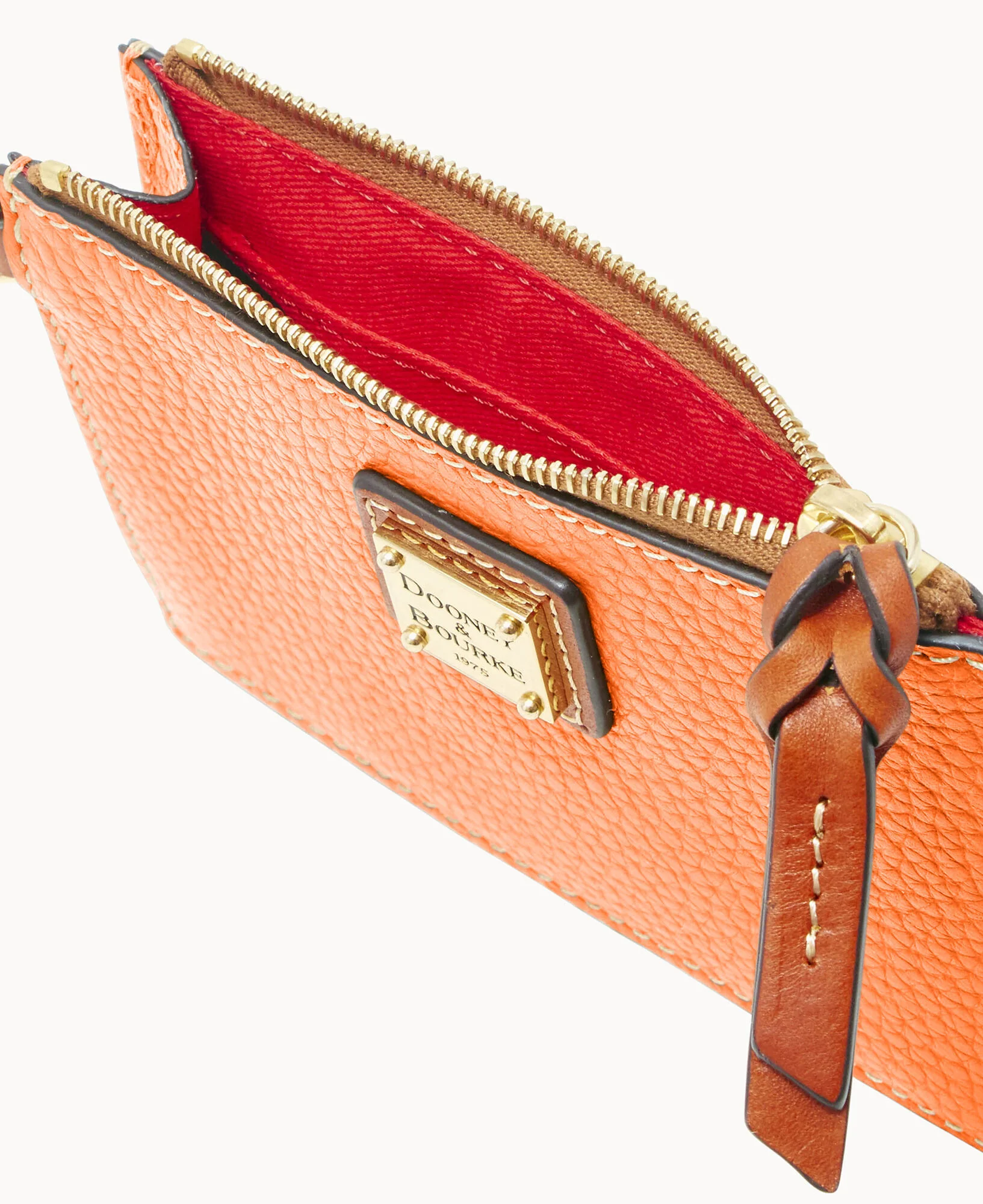 Pebble Grain Zip Top Credit Card Wristlet - Image 54