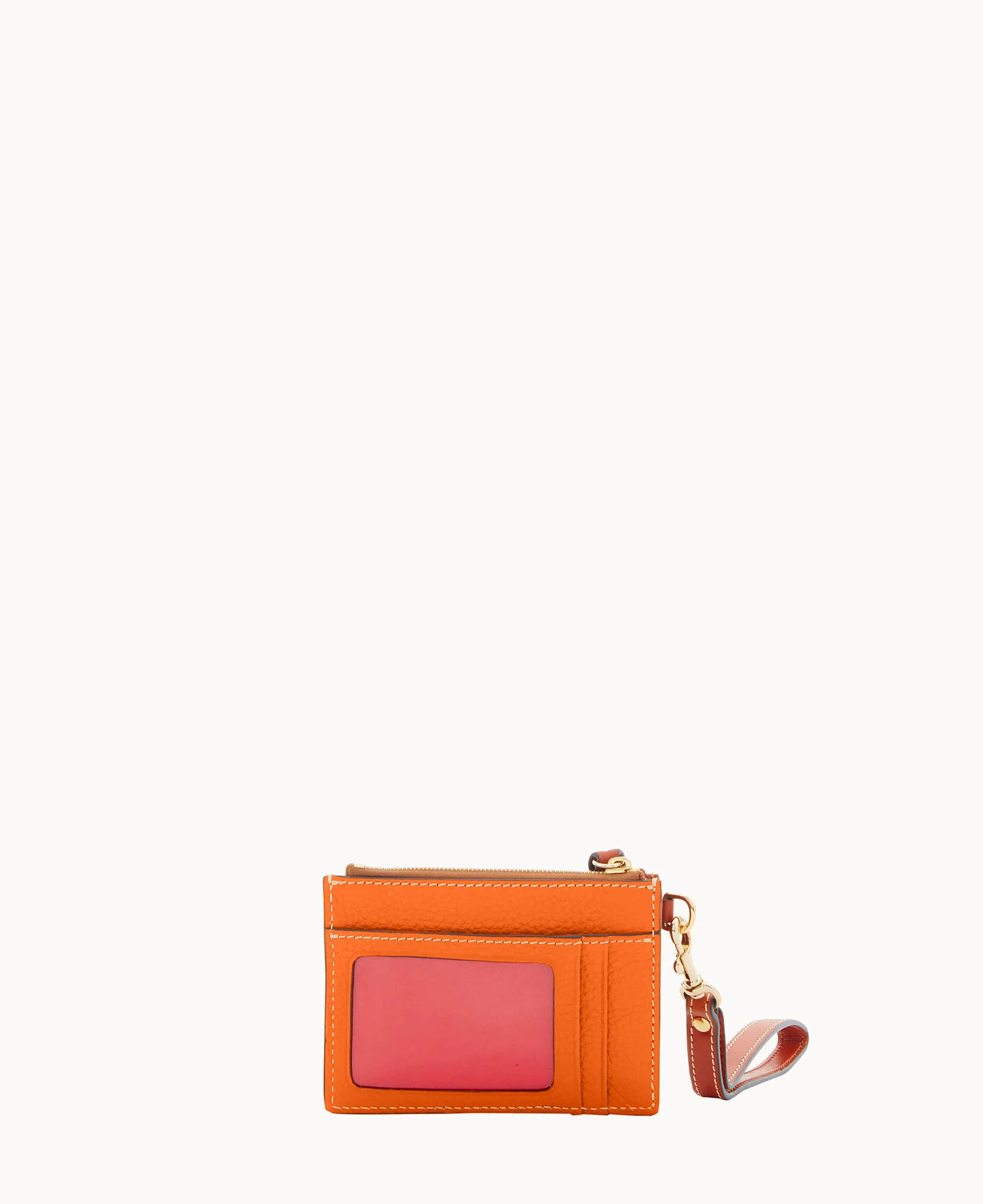 Pebble Grain Zip Top Credit Card Wristlet - Image 55