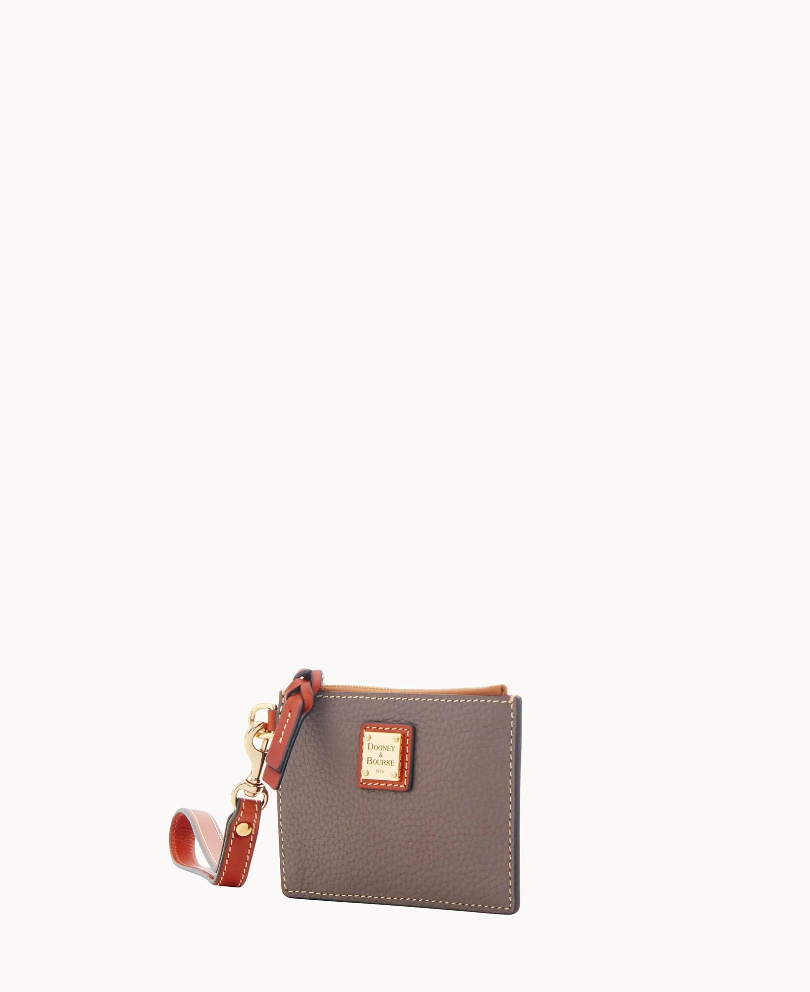 Pebble Grain Zip Top Credit Card Wristlet - Image 6