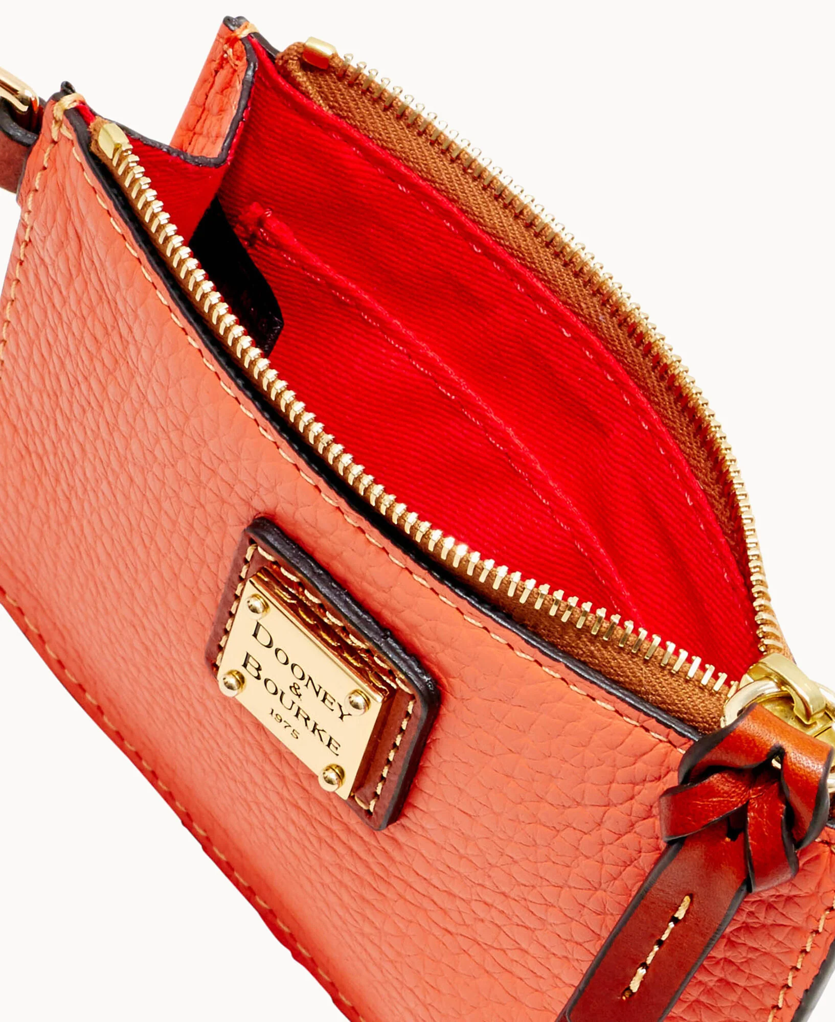 Pebble Grain Zip Top Credit Card Wristlet - Image 62