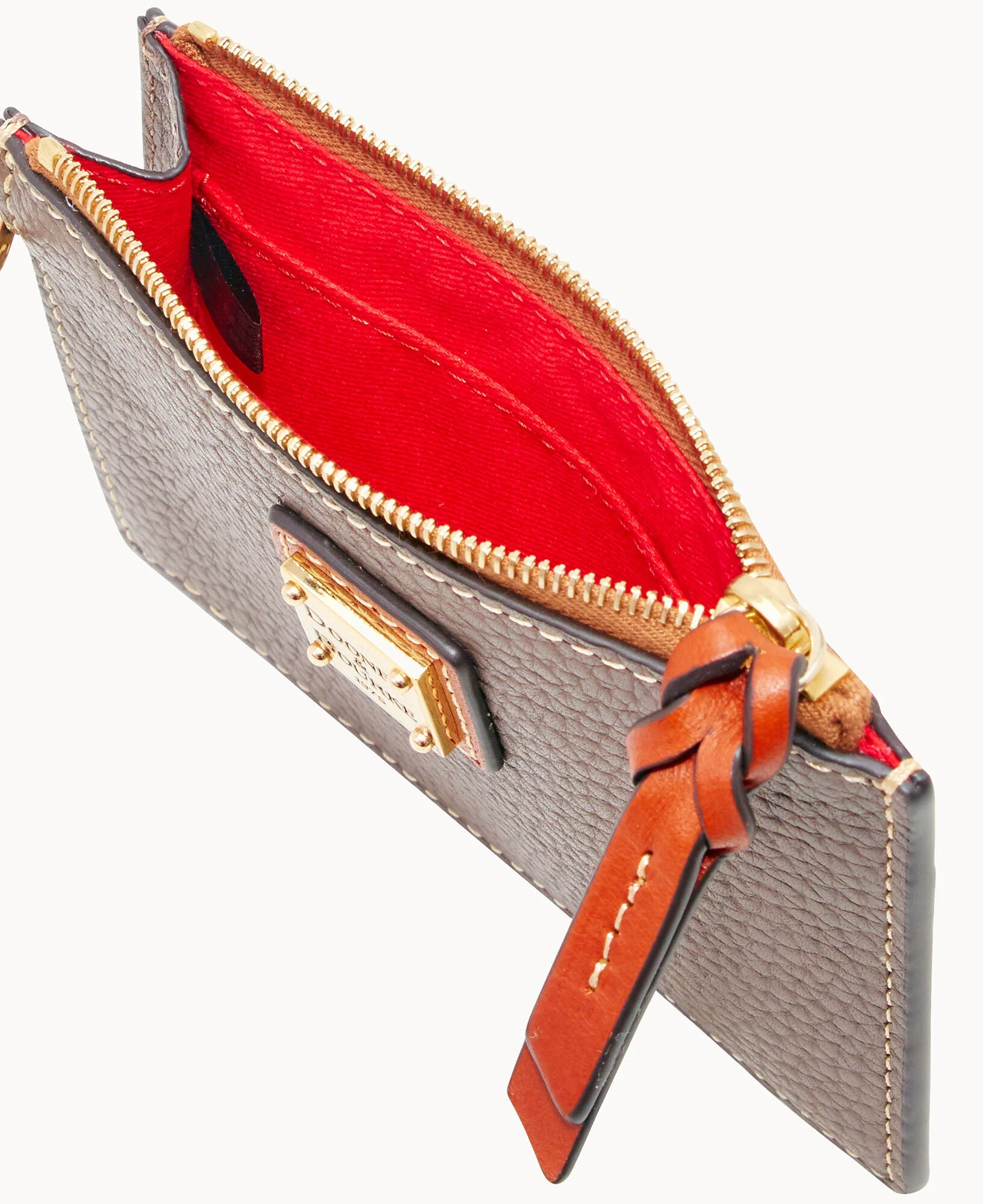Pebble Grain Zip Top Credit Card Wristlet - Image 7