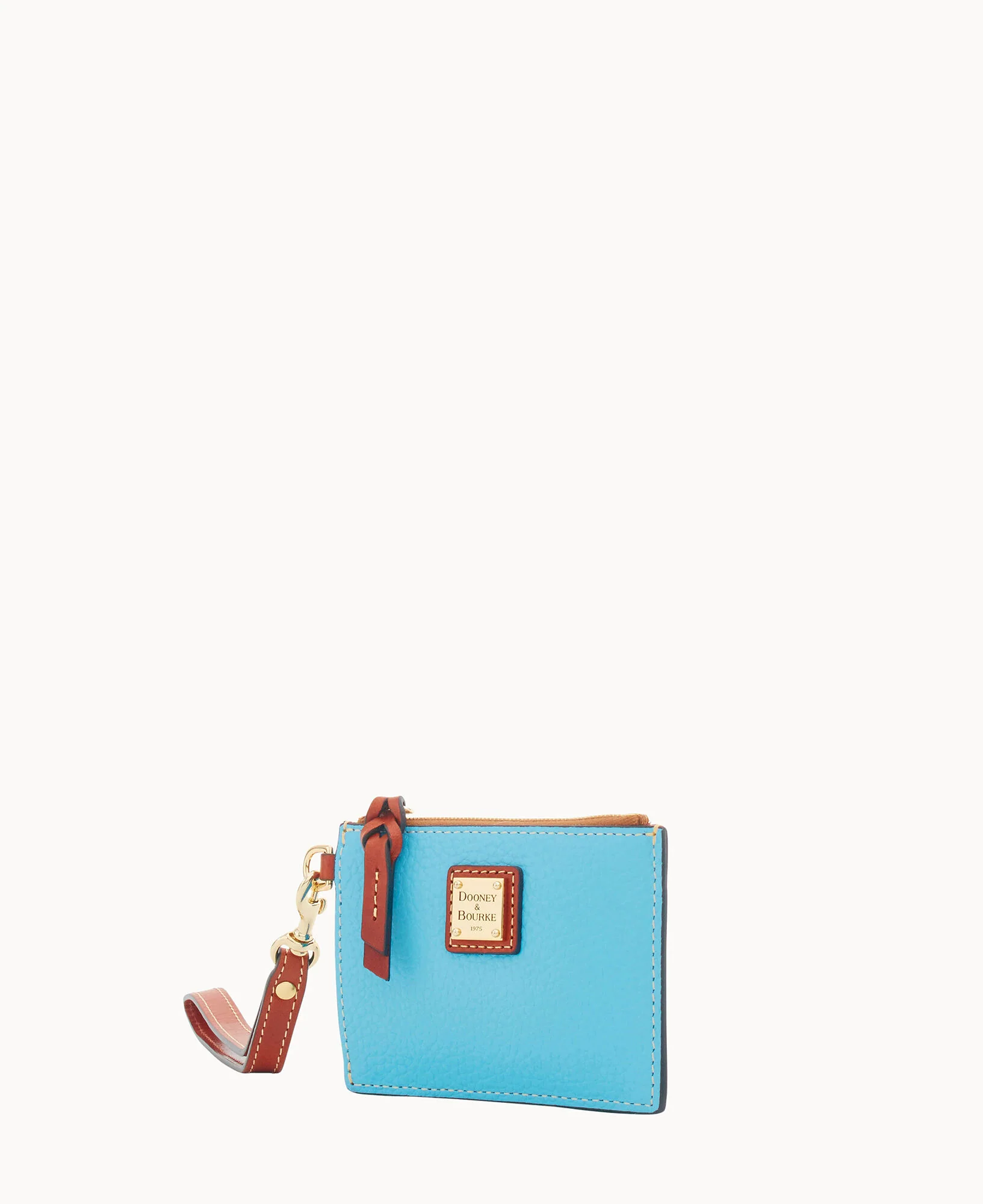 Pebble Grain Zip Top Credit Card Wristlet - Image 77