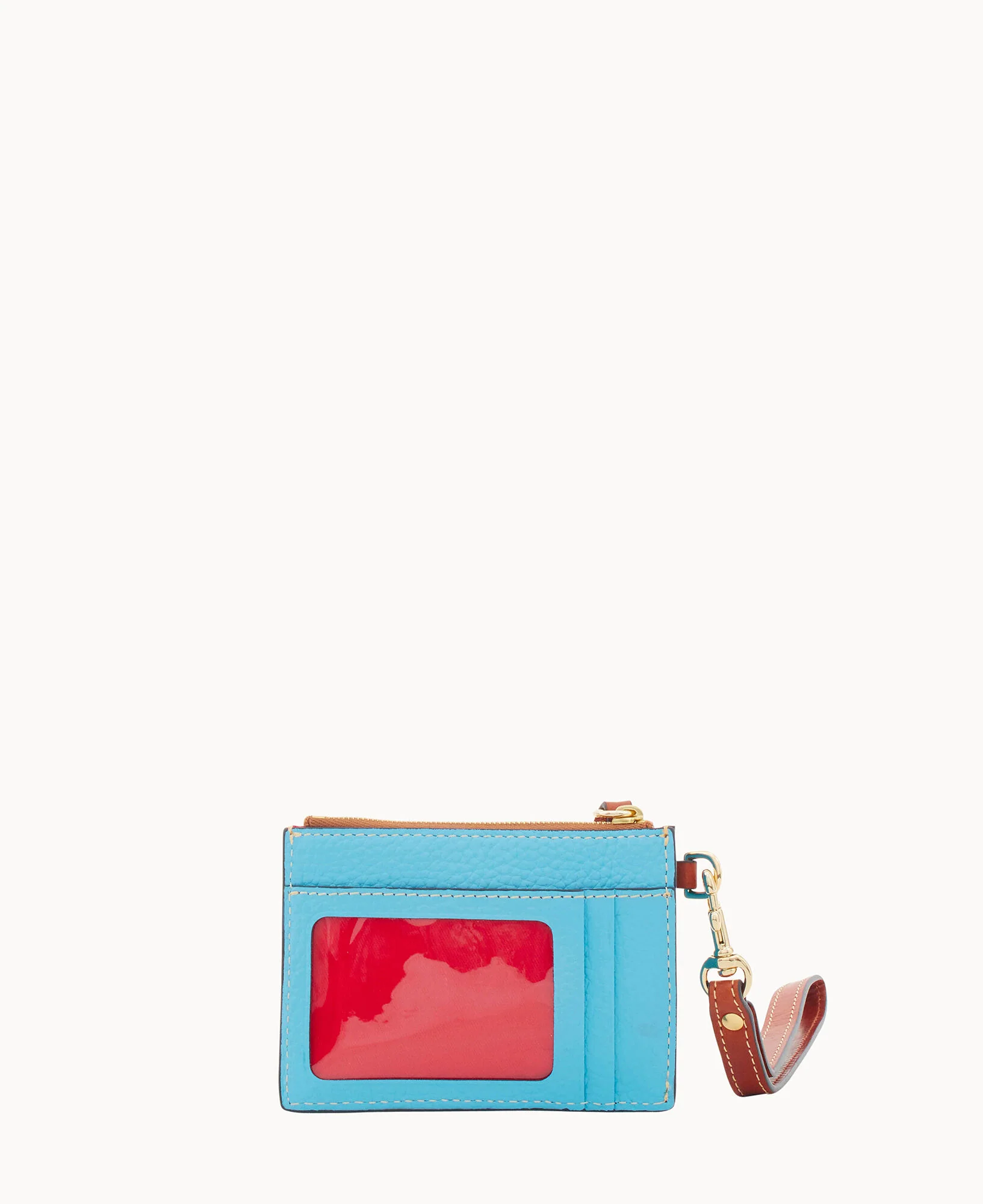 Pebble Grain Zip Top Credit Card Wristlet - Image 79