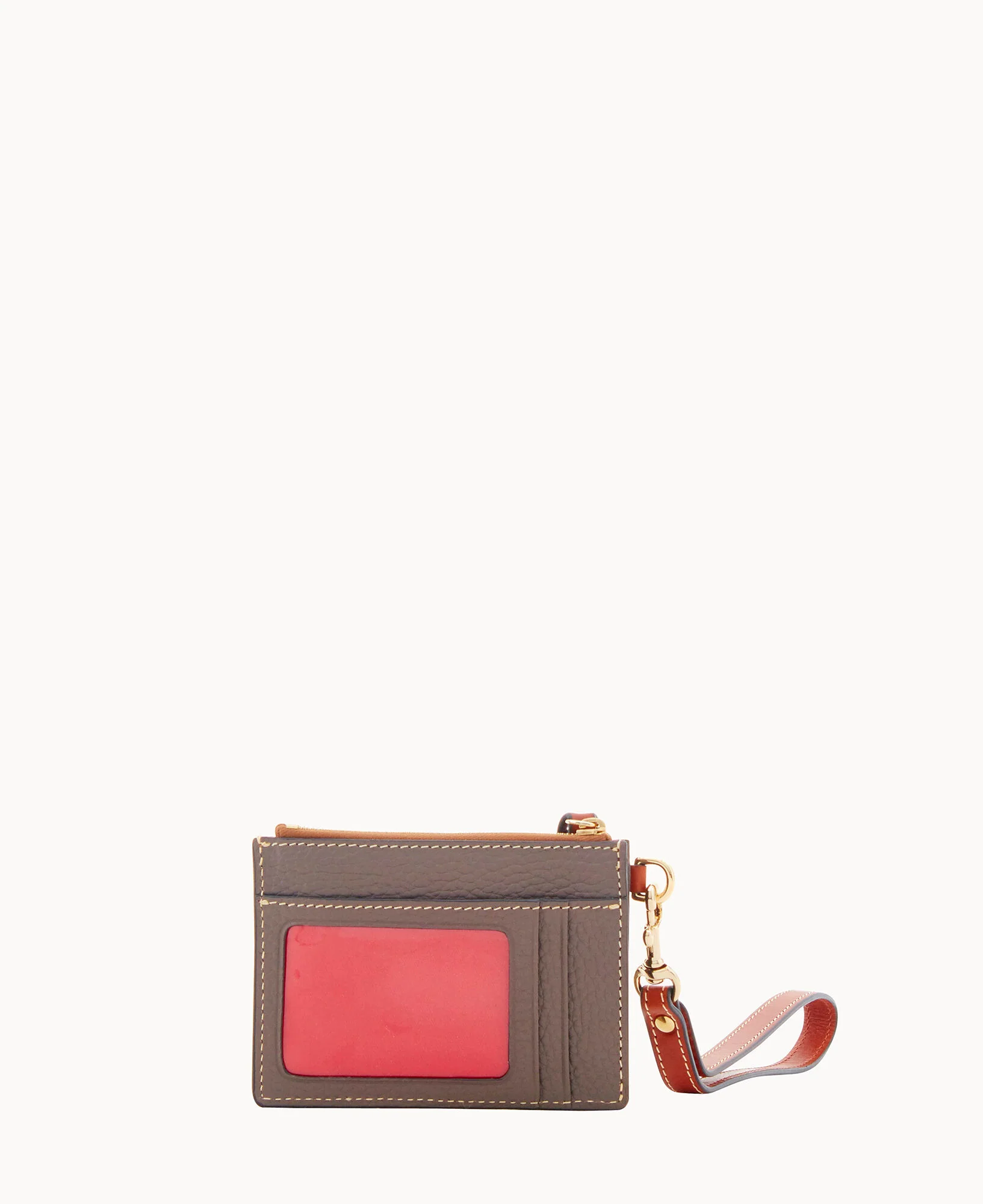 Pebble Grain Zip Top Credit Card Wristlet - Image 8