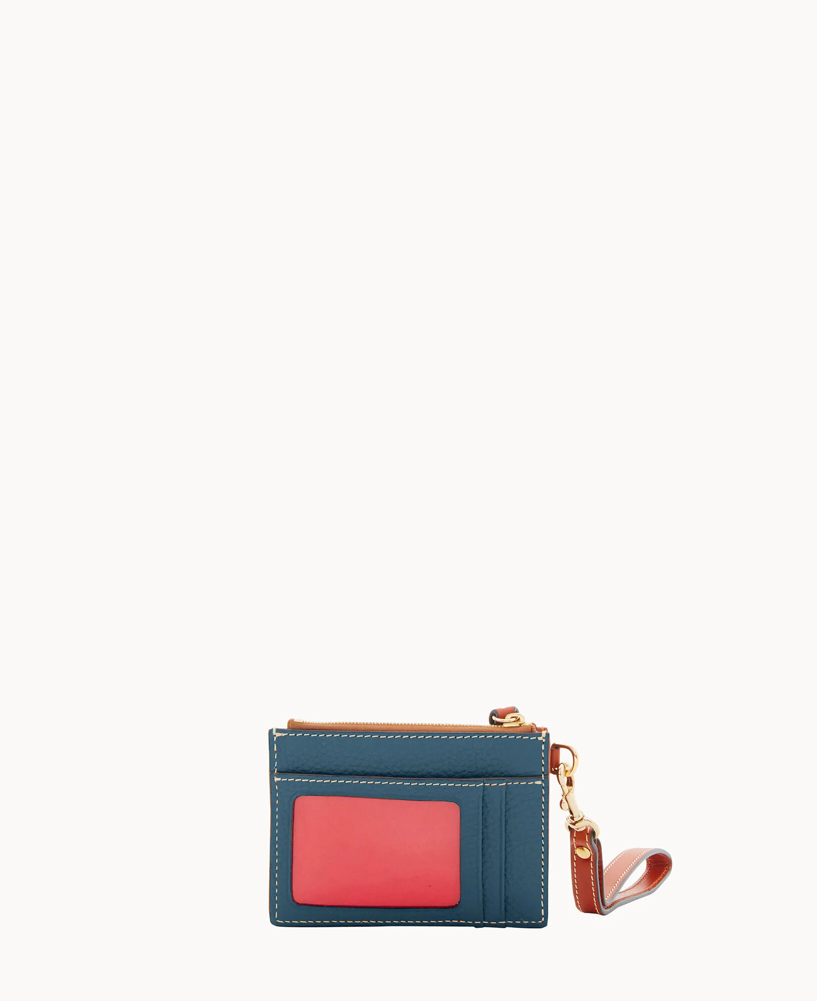 Pebble Grain Zip Top Credit Card Wristlet - Image 83