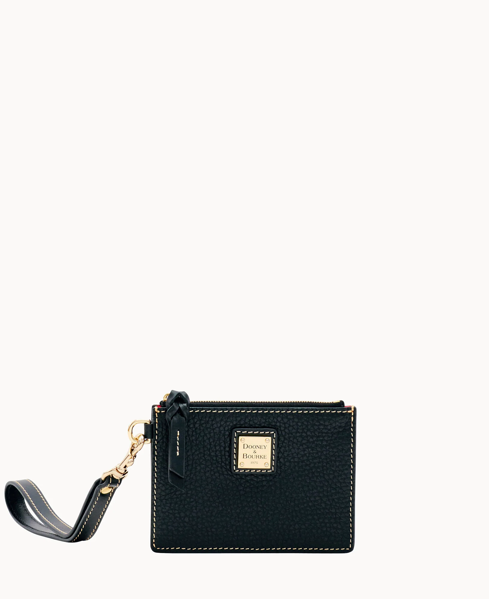 Pebble Grain Zip Top Credit Card Wristlet - Image 9