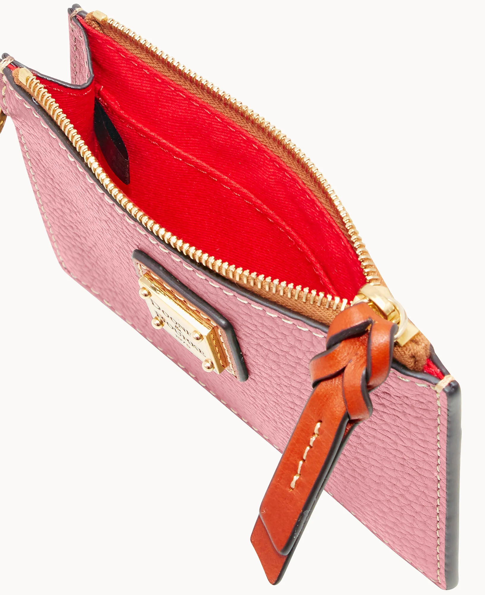 Pebble Grain Zip Top Credit Card Wristlet - Image 90