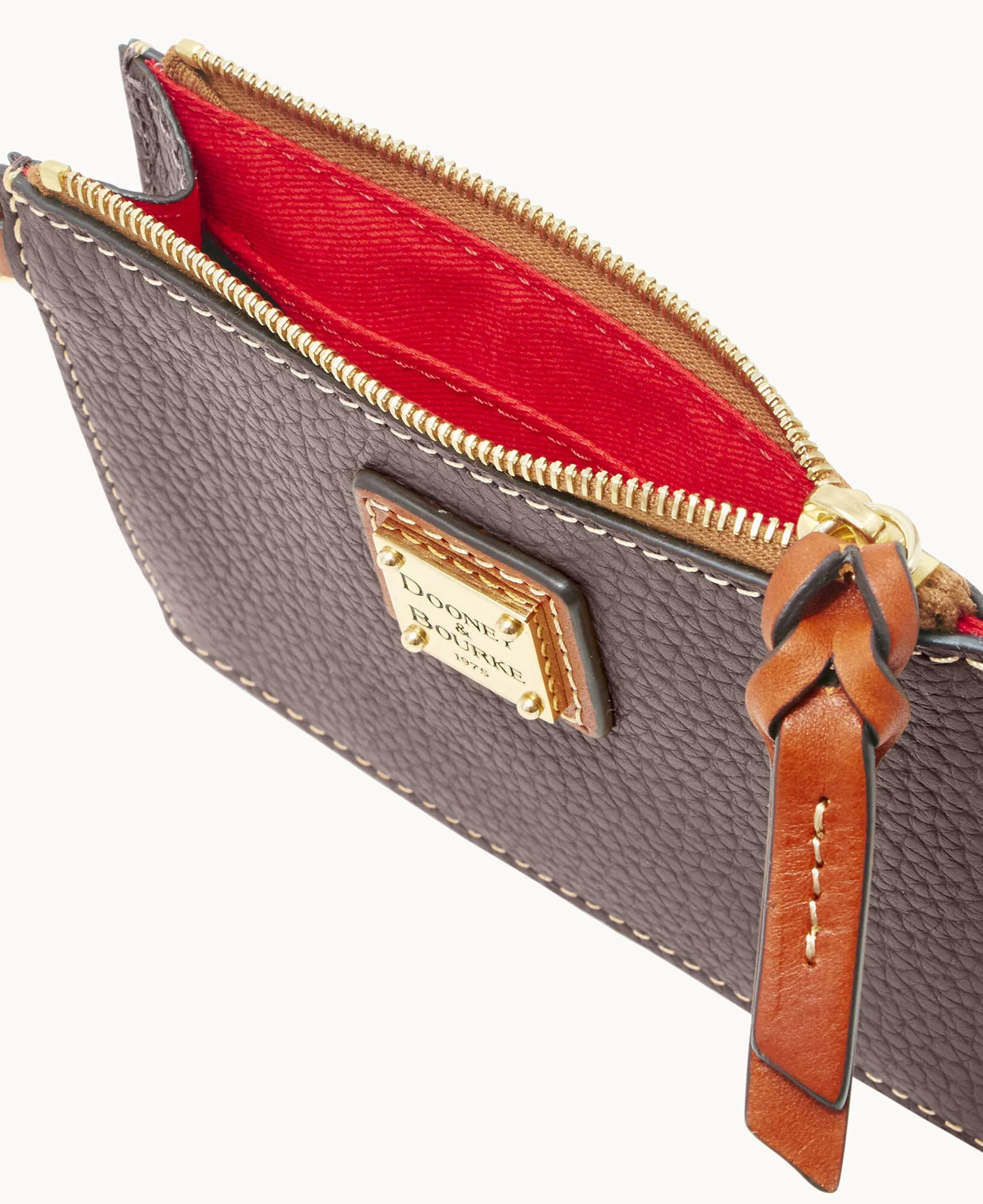 Pebble Grain Zip Top Credit Card Wristlet - Image 98