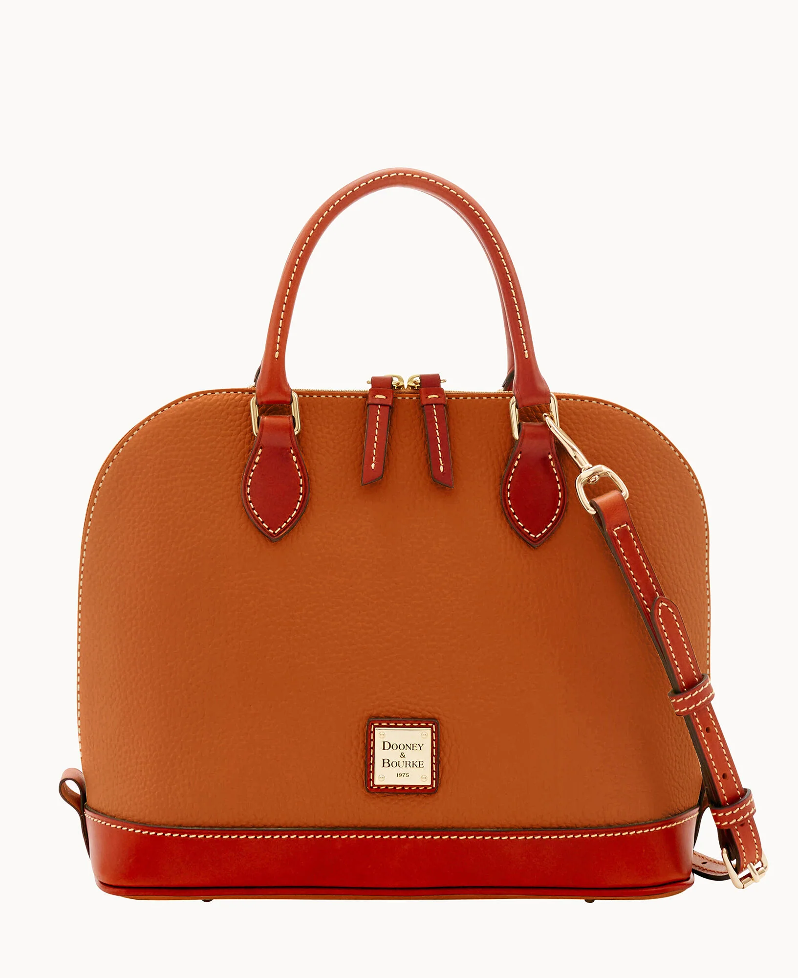 Pebble Grain Zip Zip Satchel - Image 109