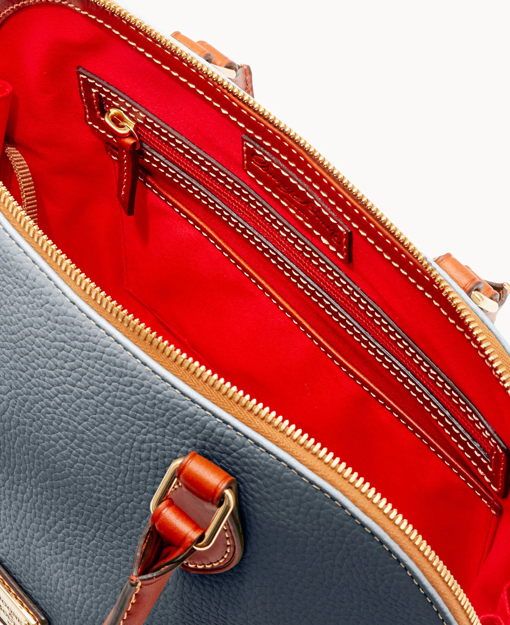 Pebble Grain Zip Zip Satchel - Image 121