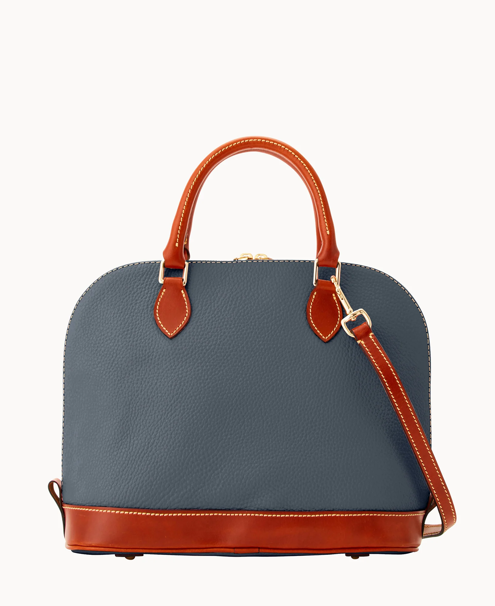 Pebble Grain Zip Zip Satchel - Image 122
