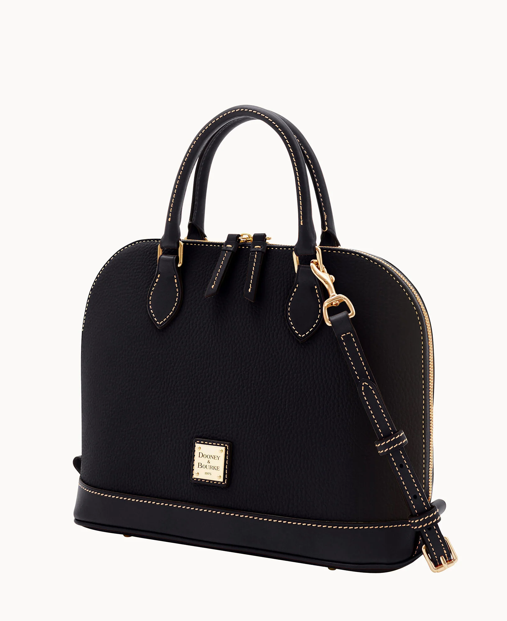 Pebble Grain Zip Zip Satchel - Image 2