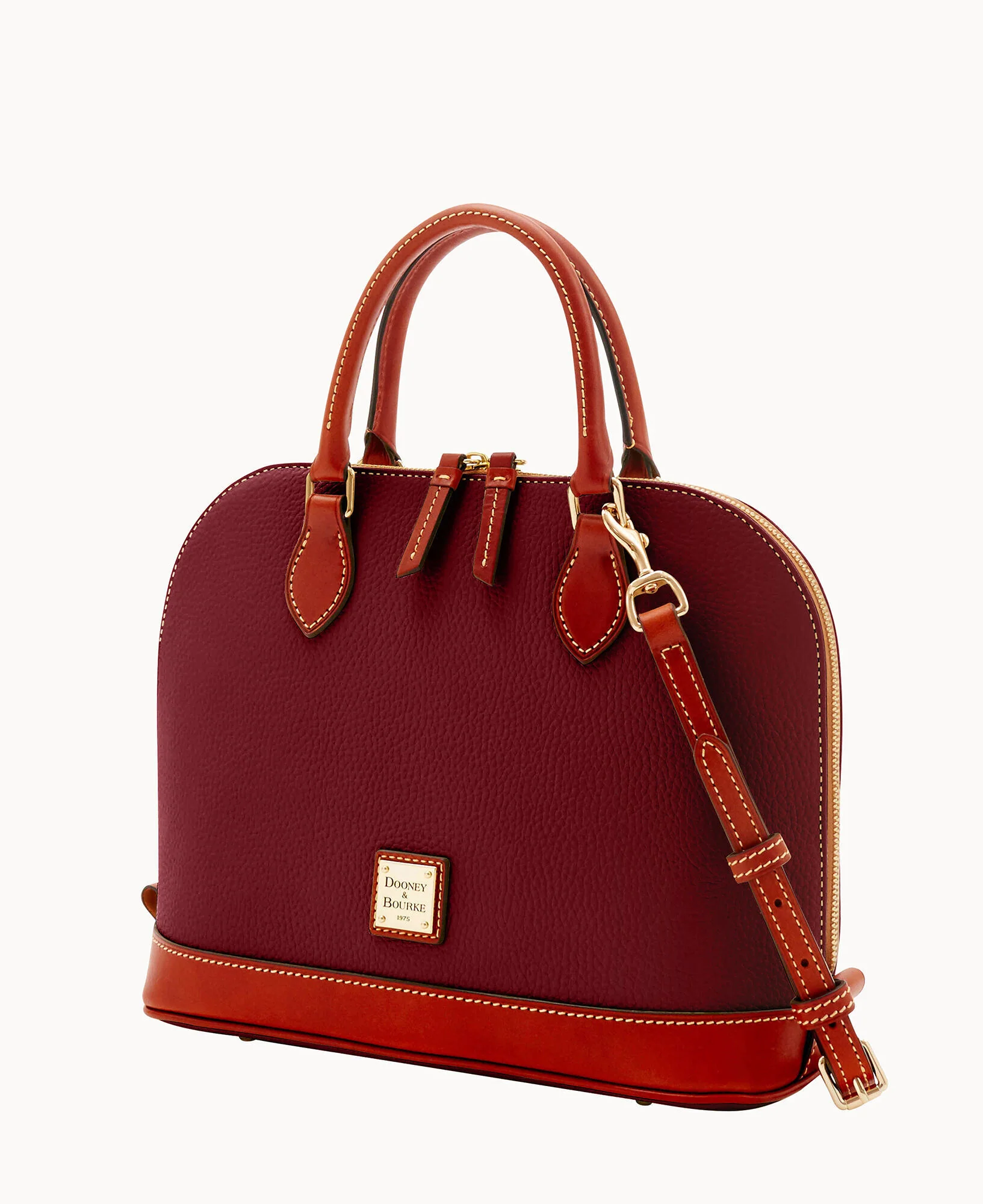 Pebble Grain Zip Zip Satchel - Image 22