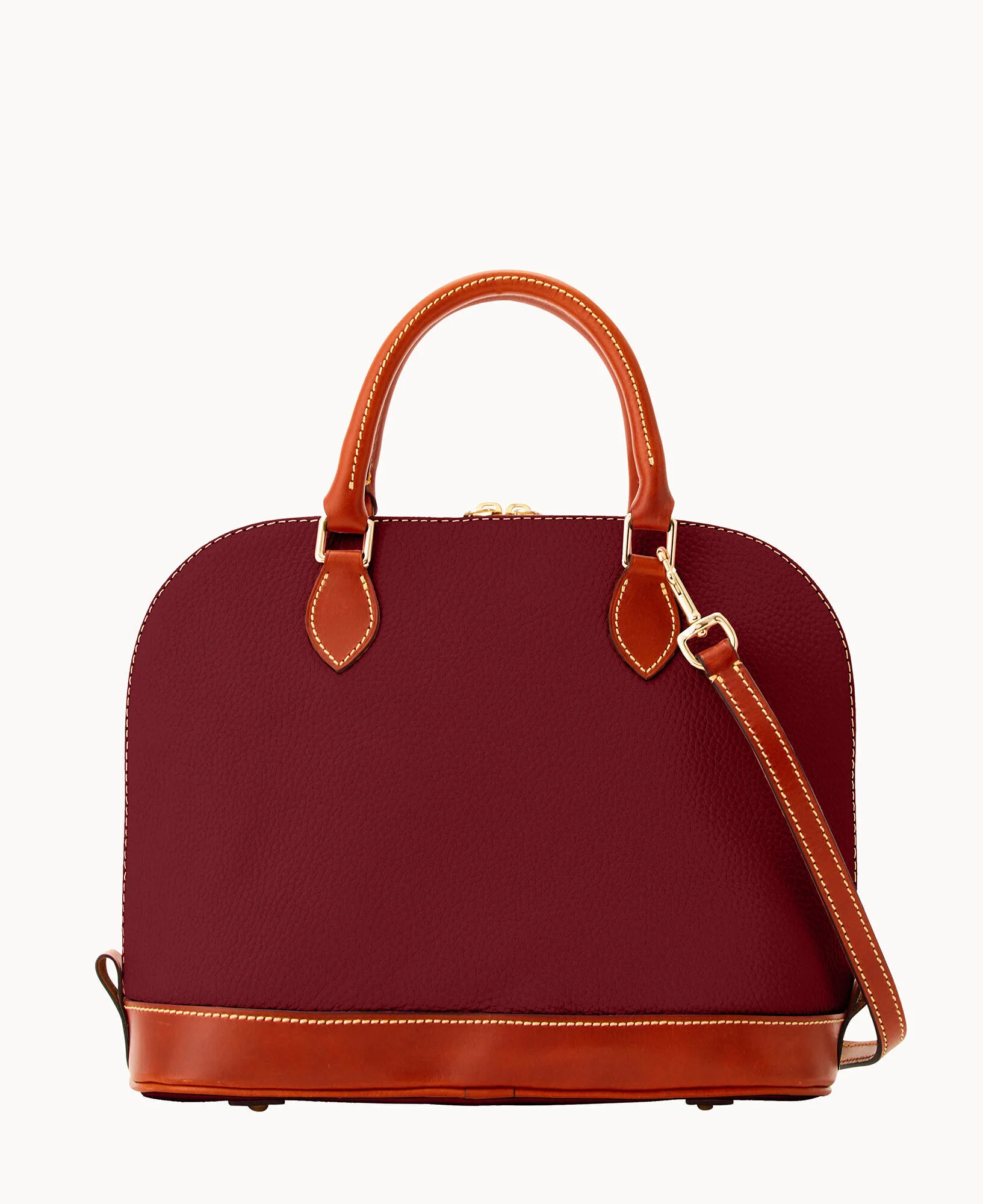 Pebble Grain Zip Zip Satchel - Image 24