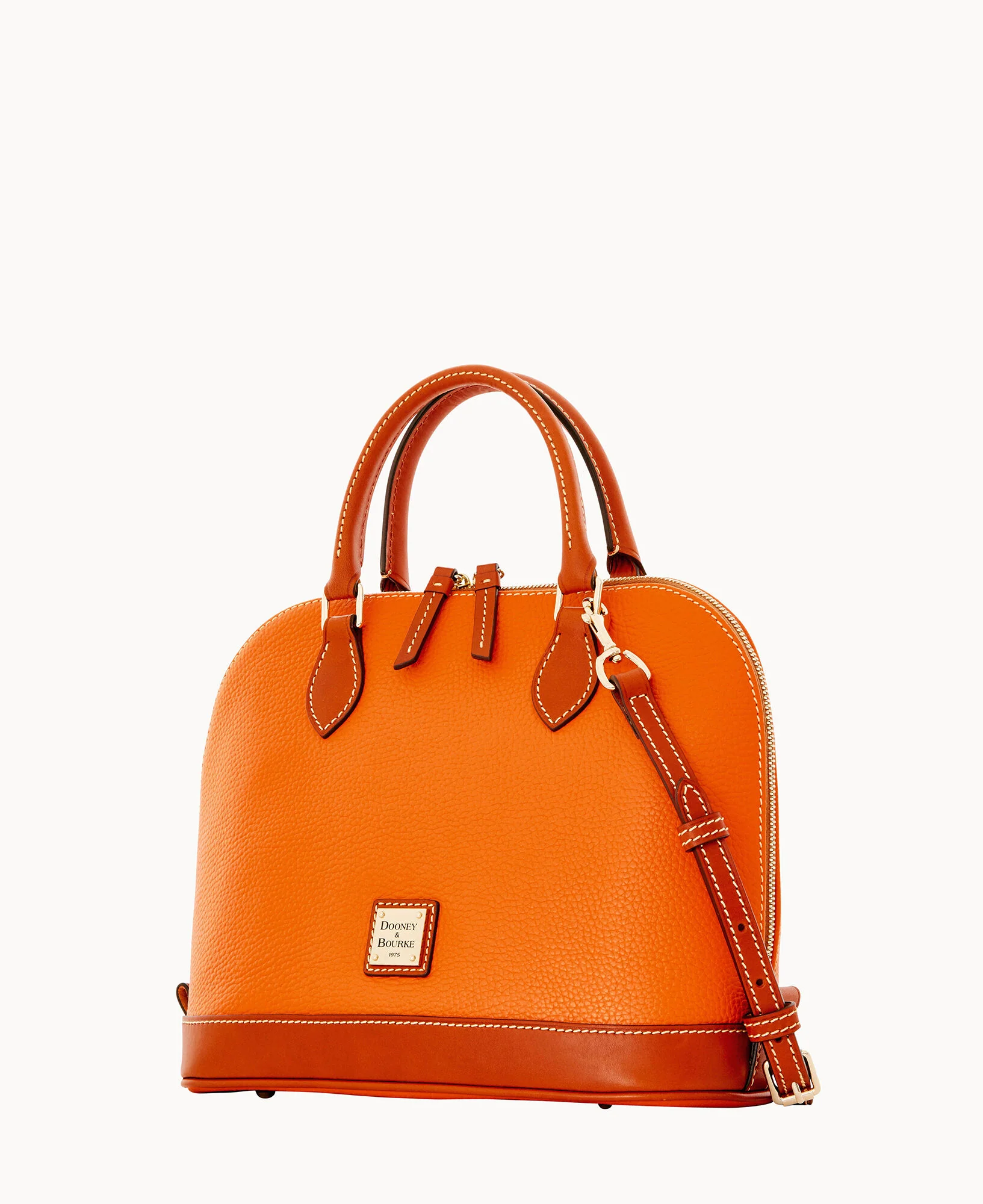 Pebble Grain Zip Zip Satchel - Image 27