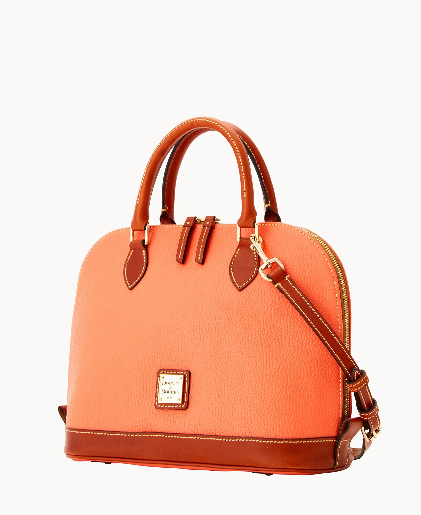 Pebble Grain Zip Zip Satchel - Image 32