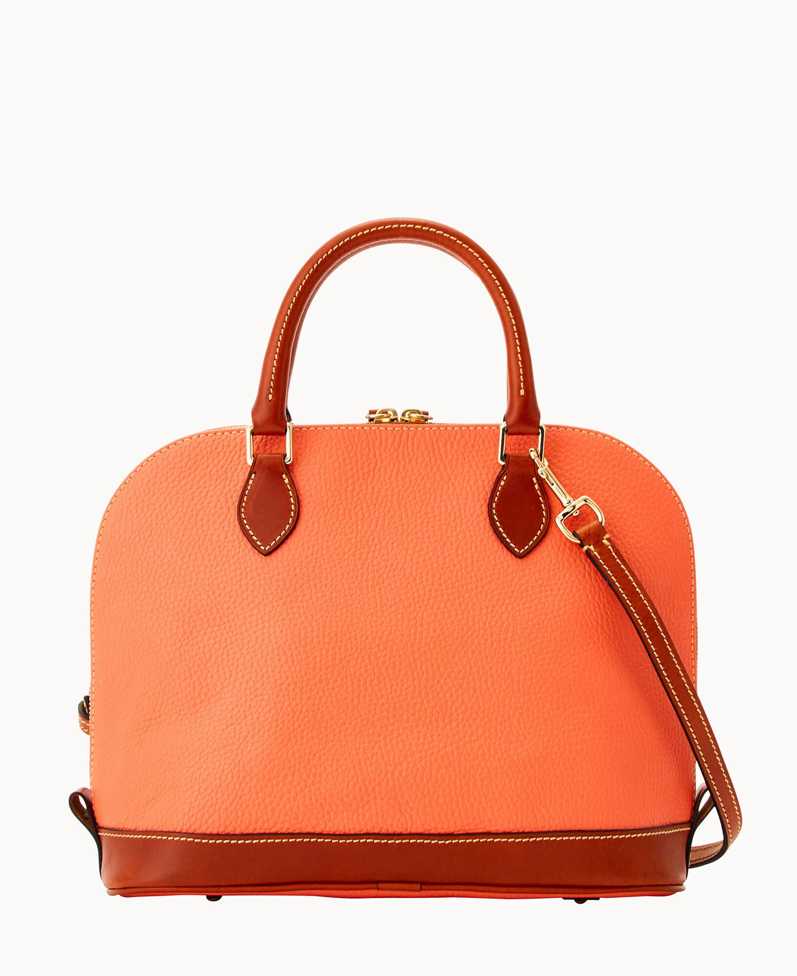 Pebble Grain Zip Zip Satchel - Image 34