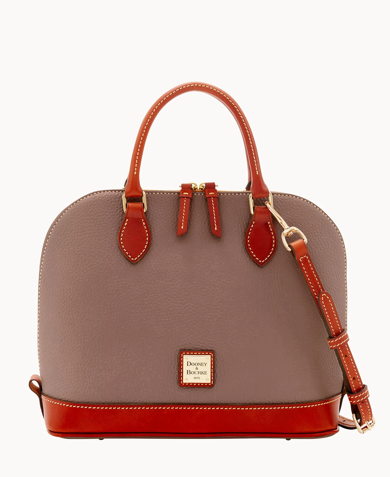 Pebble Grain Zip Zip Satchel - Image 36