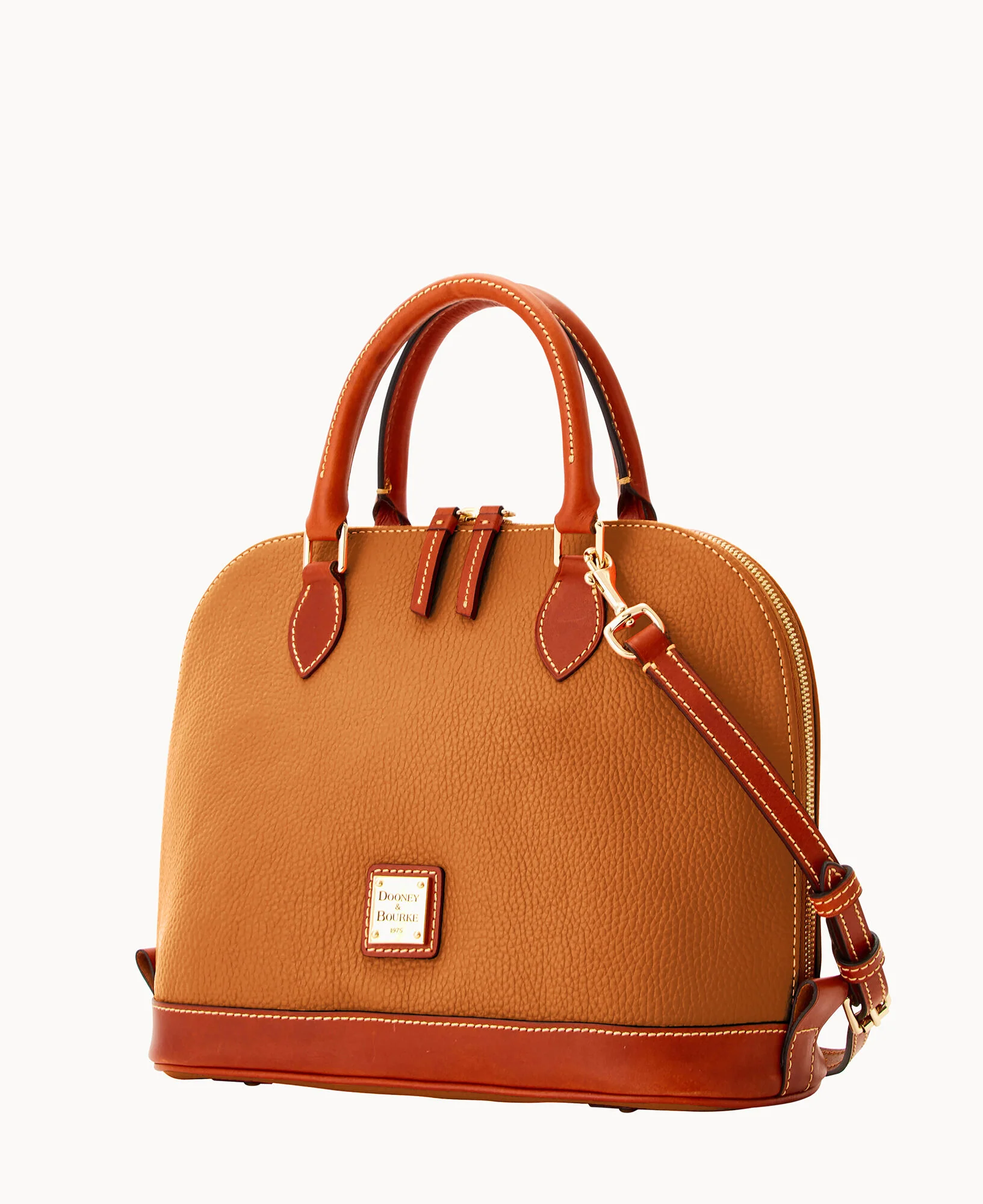 Pebble Grain Zip Zip Satchel - Image 42