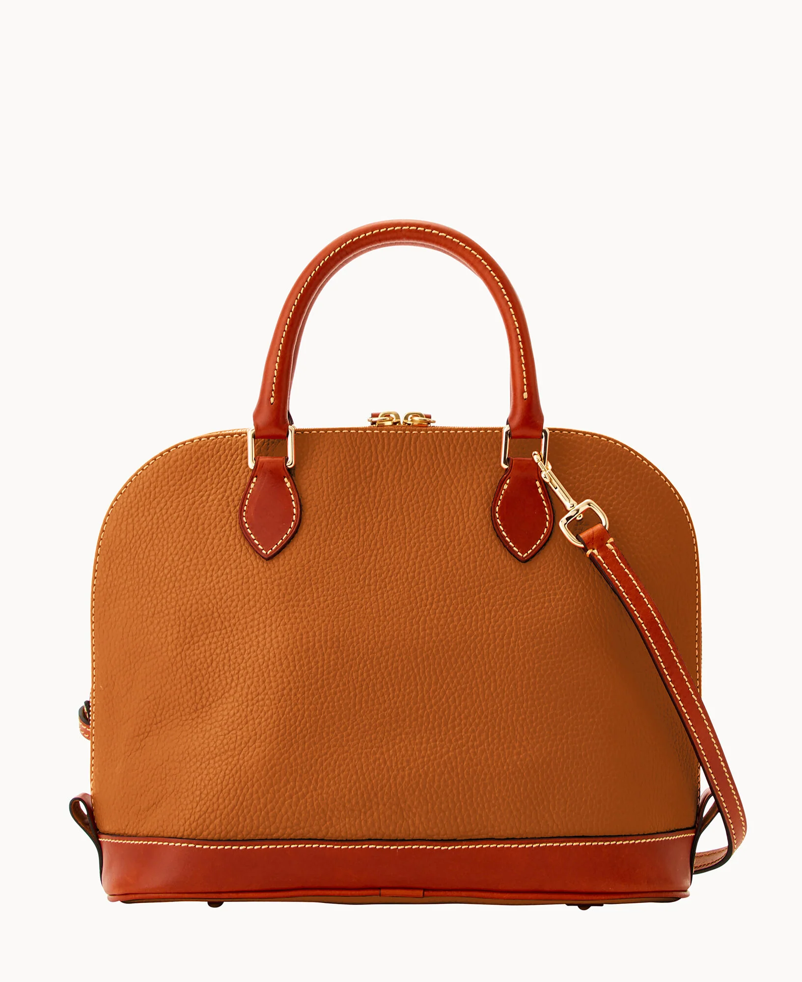 Pebble Grain Zip Zip Satchel - Image 44