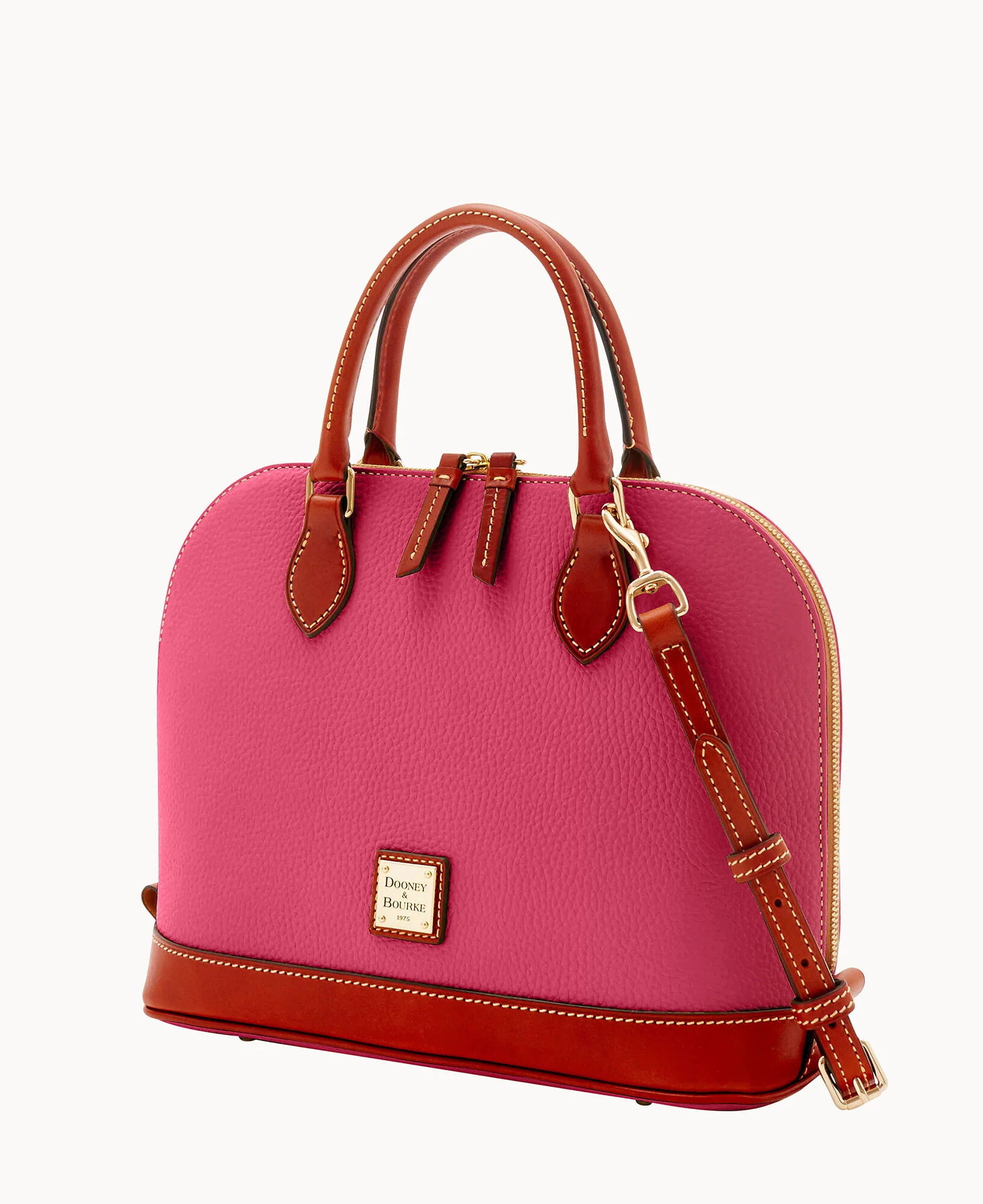Pebble Grain Zip Zip Satchel - Image 47