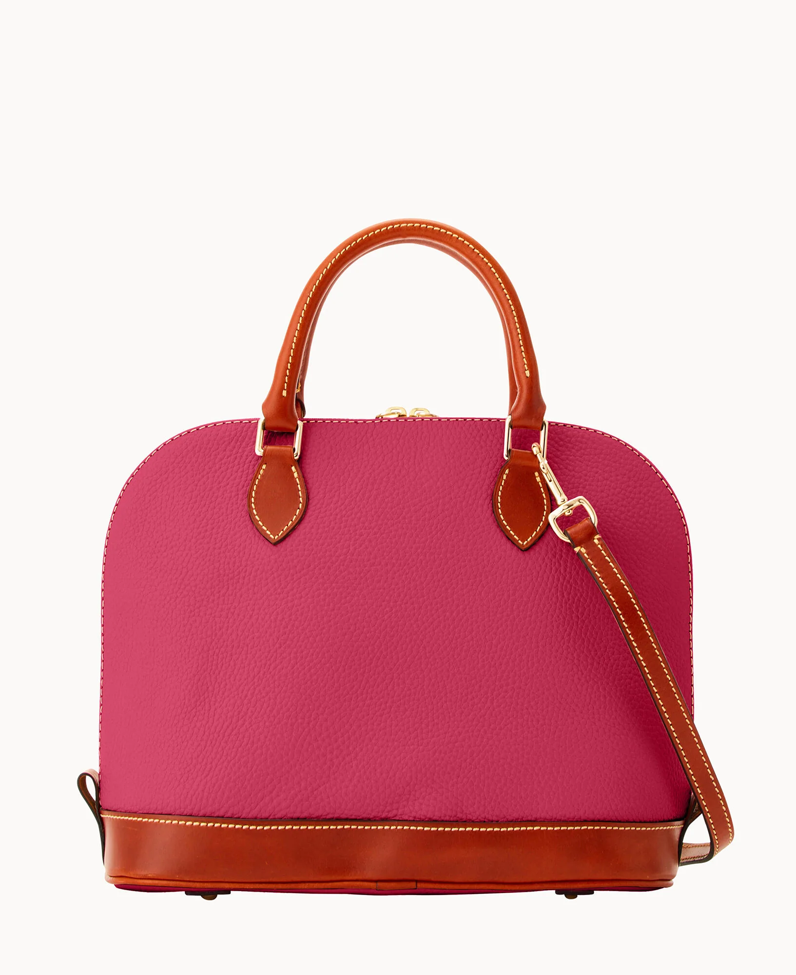Pebble Grain Zip Zip Satchel - Image 49