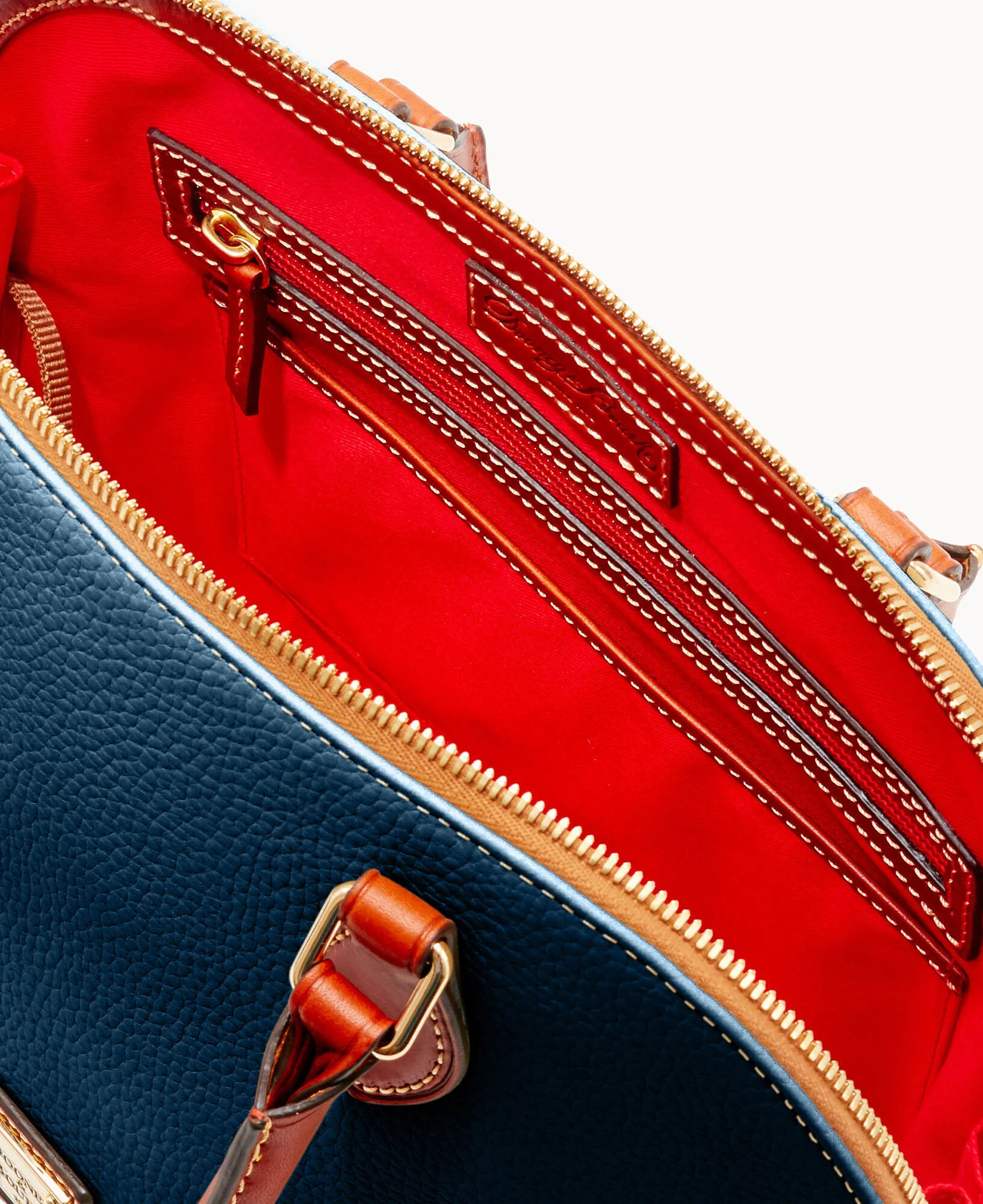Pebble Grain Zip Zip Satchel - Image 58