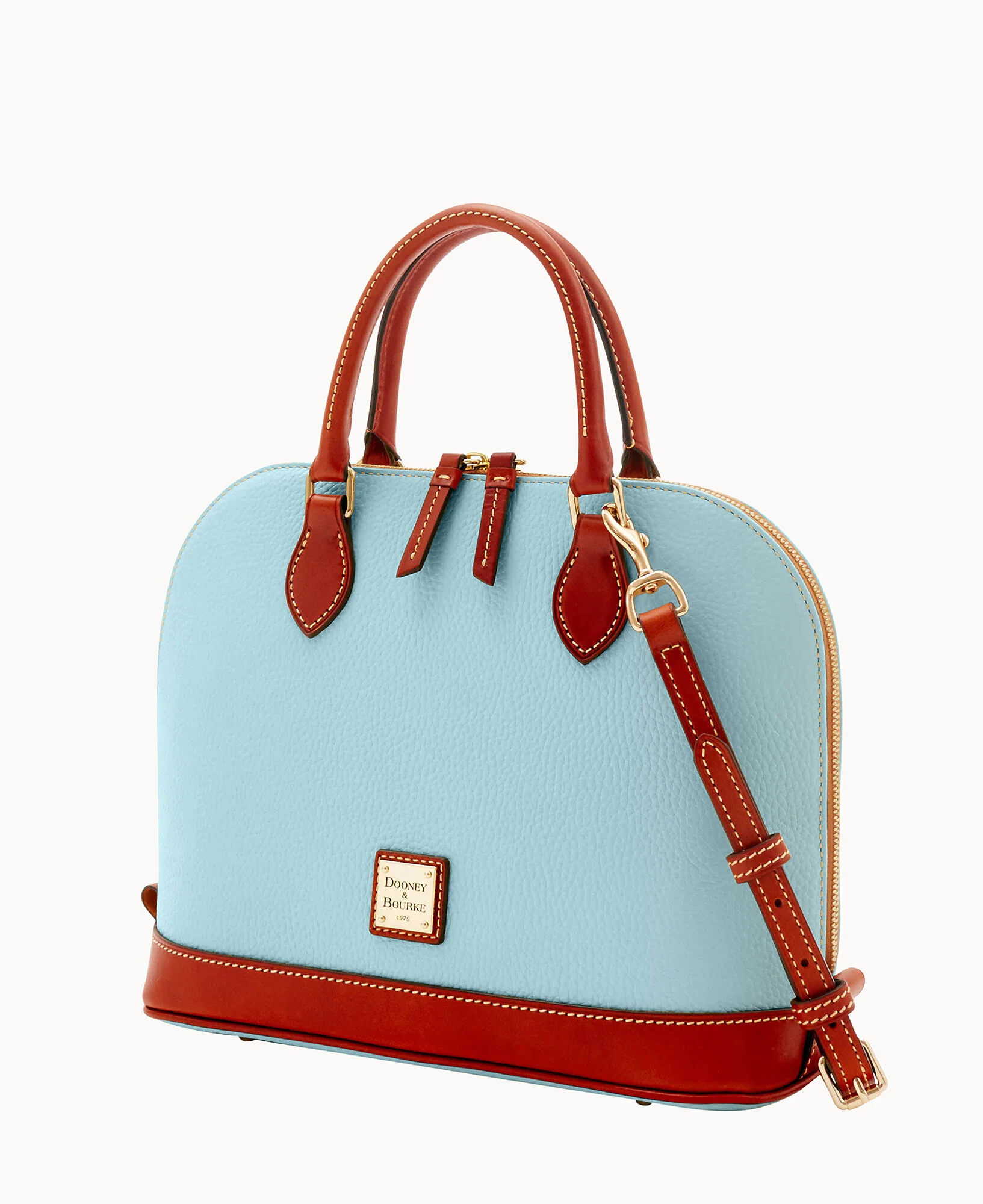 Pebble Grain Zip Zip Satchel - Image 62