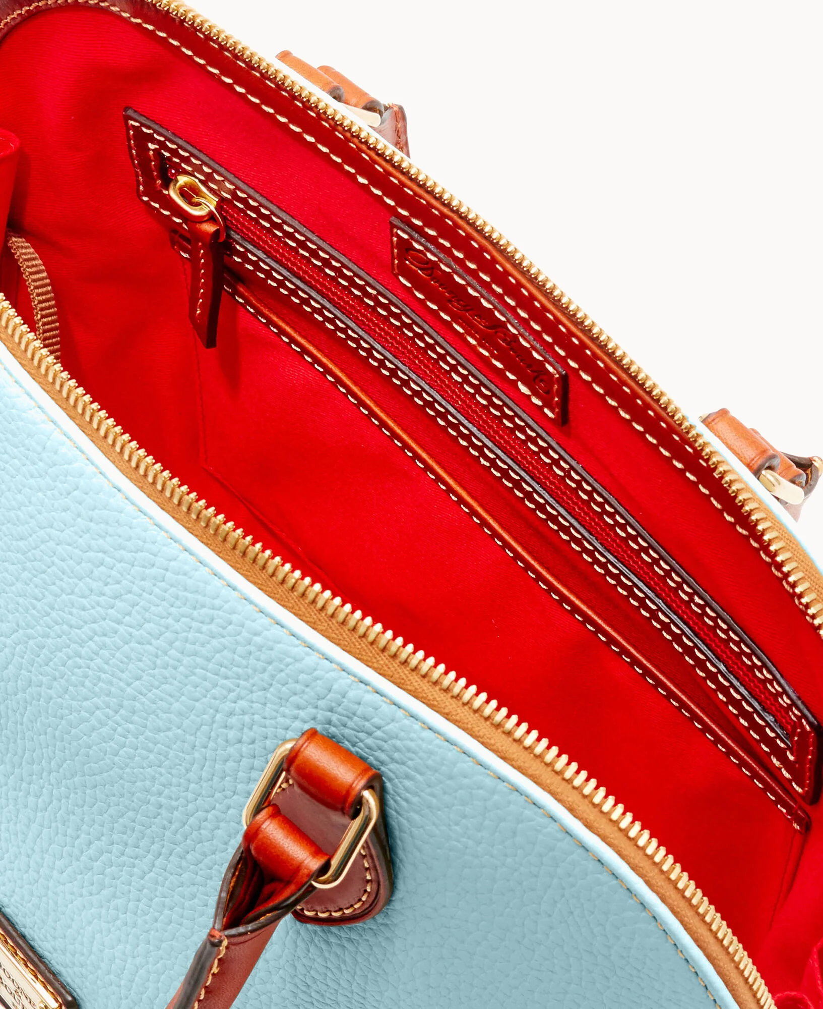 Pebble Grain Zip Zip Satchel - Image 63