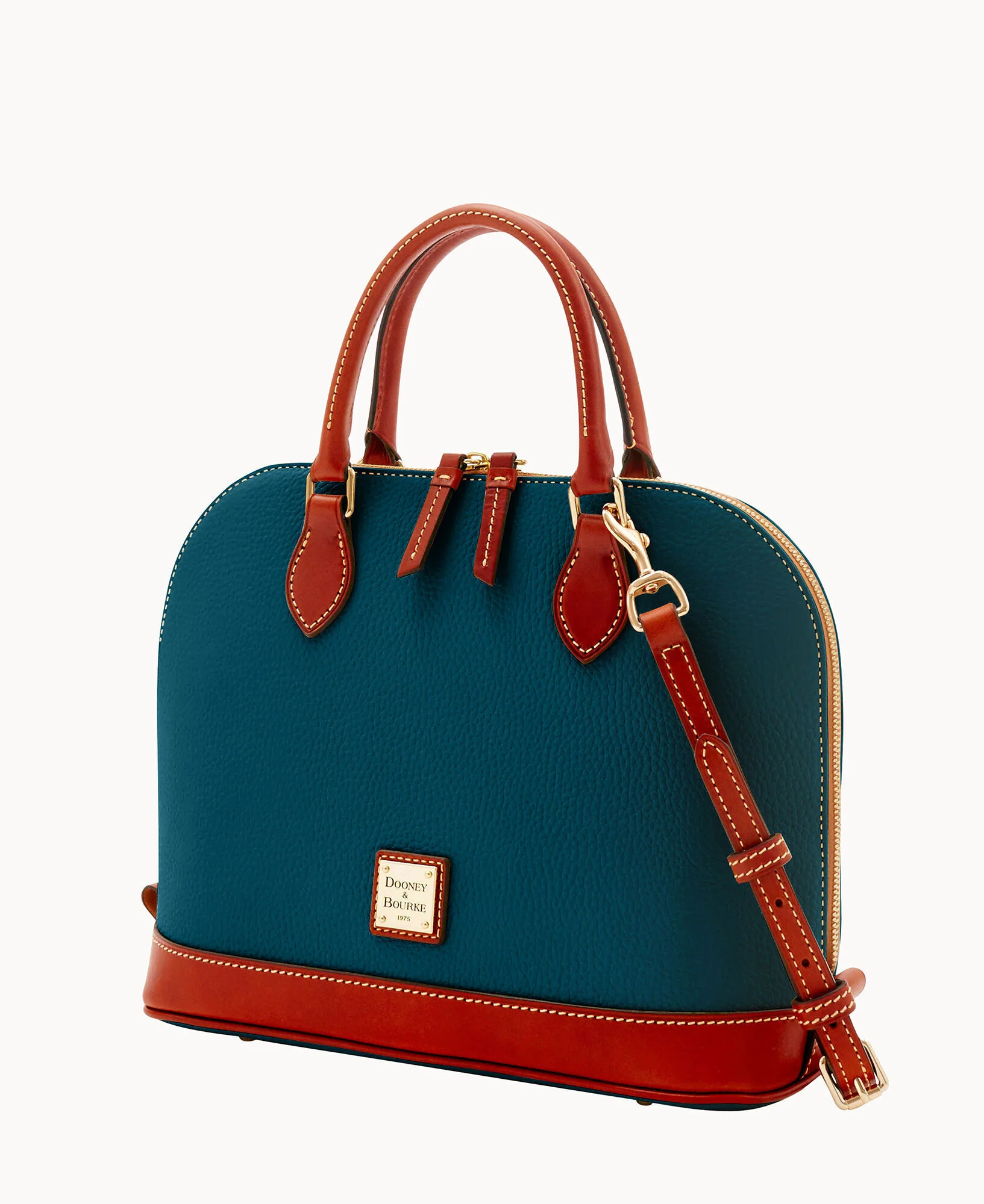 Pebble Grain Zip Zip Satchel - Image 77